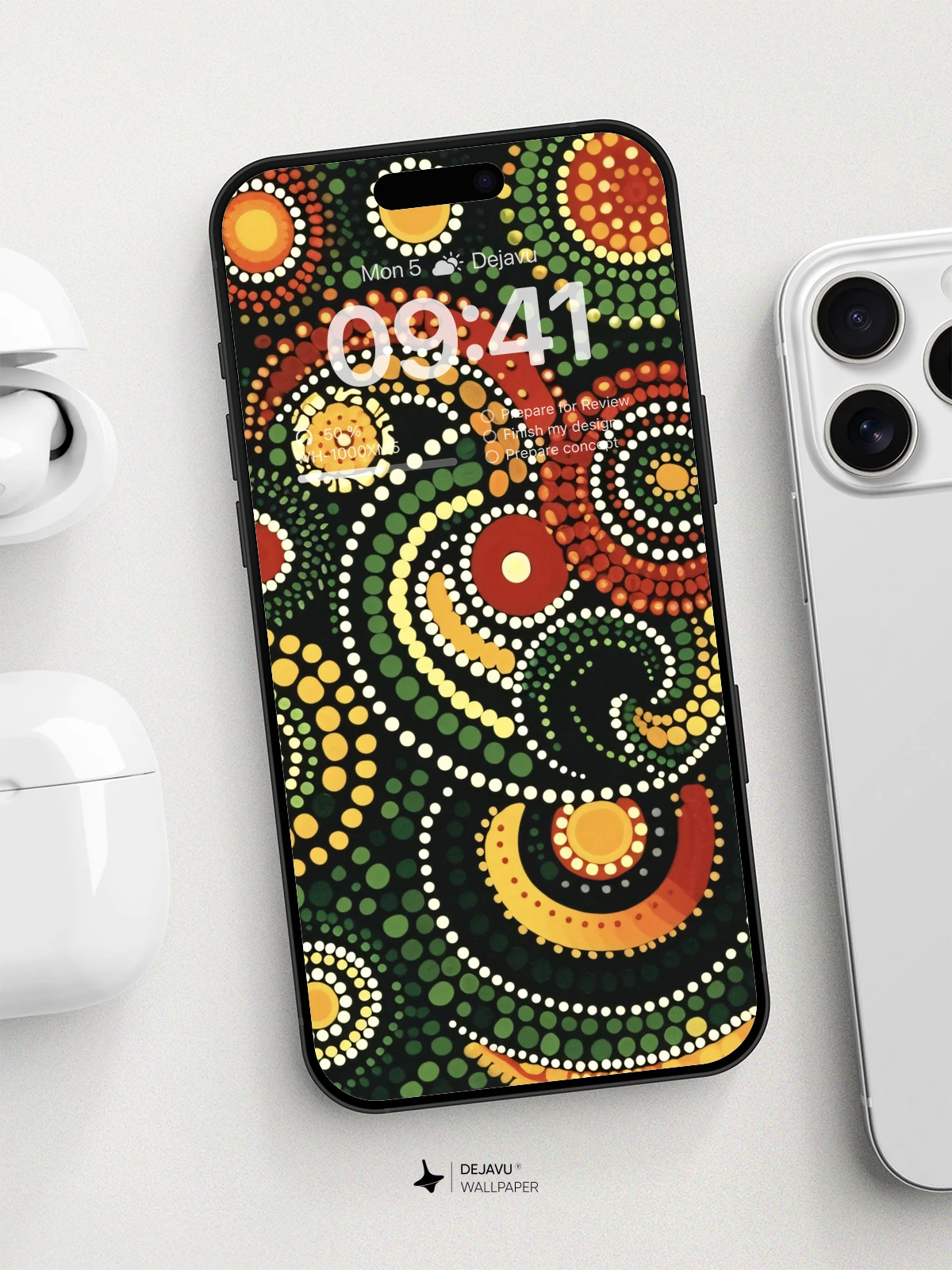 8K Abstract Dot Art Wallpaper: Vibrant and Minimal Aesthetic