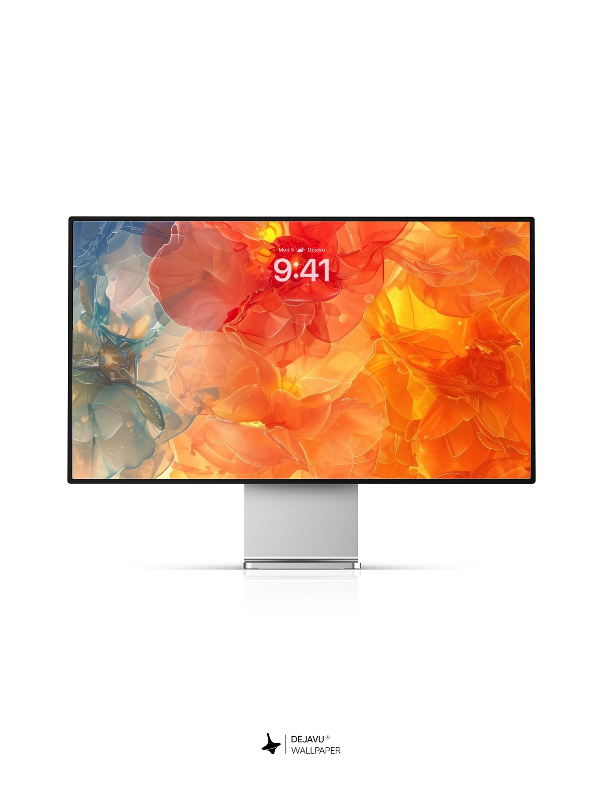 8K Abstract Floral Gradient Wallpaper