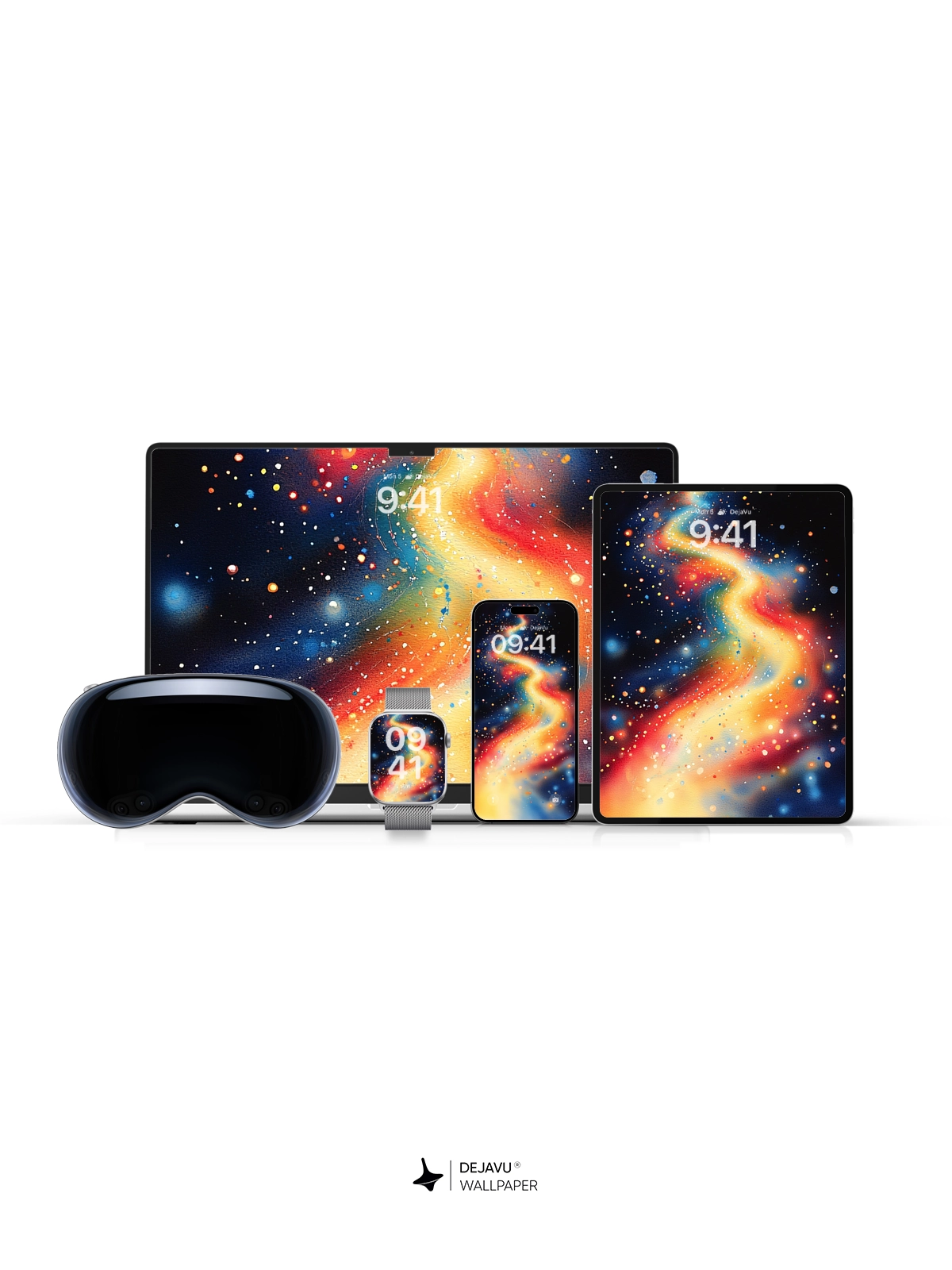 8K Abstract Cosmic Painting: Aesthetic Galaxy Wallpaper