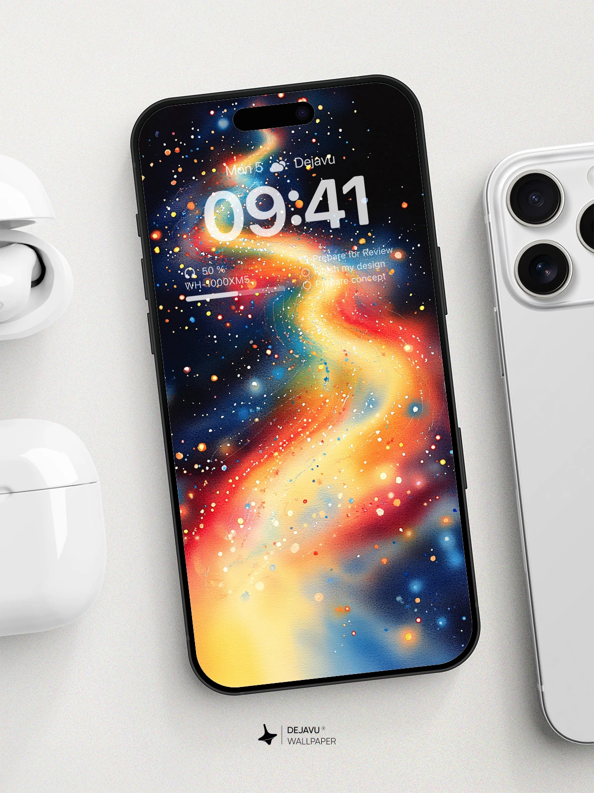 8K Abstract Cosmic Painting: Aesthetic Galaxy Wallpaper