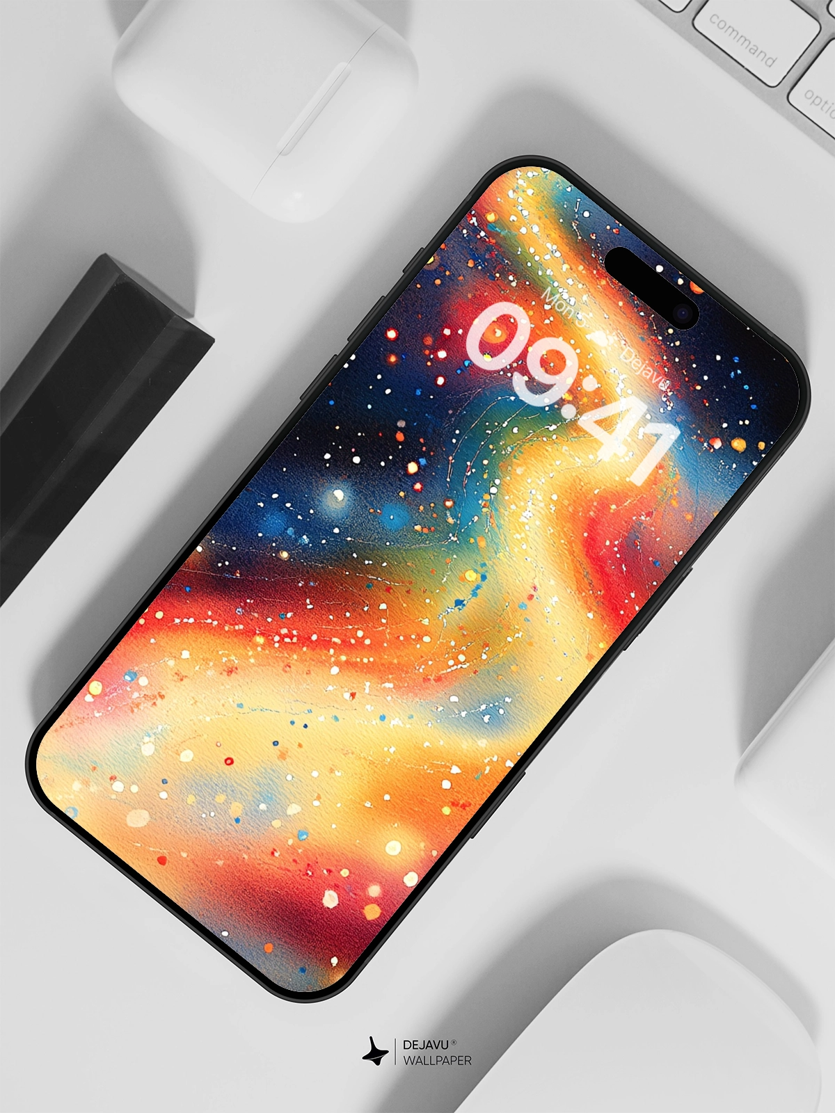 8K Abstract Cosmic Painting: Aesthetic Galaxy Wallpaper