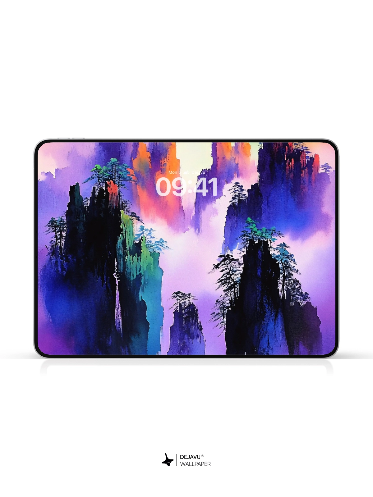 8K Abstract Fantasy Mountainscape Wallpaper