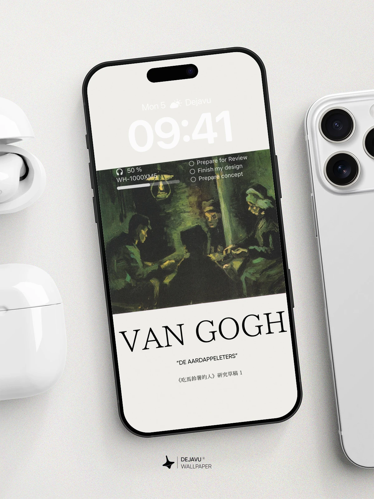 8K Minimal Aesthetic Van Gogh Painting Wallpaper for iPhone & Android