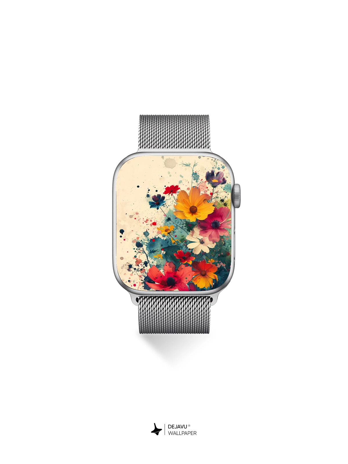 8K Abstract Floral Painting Wallpaper