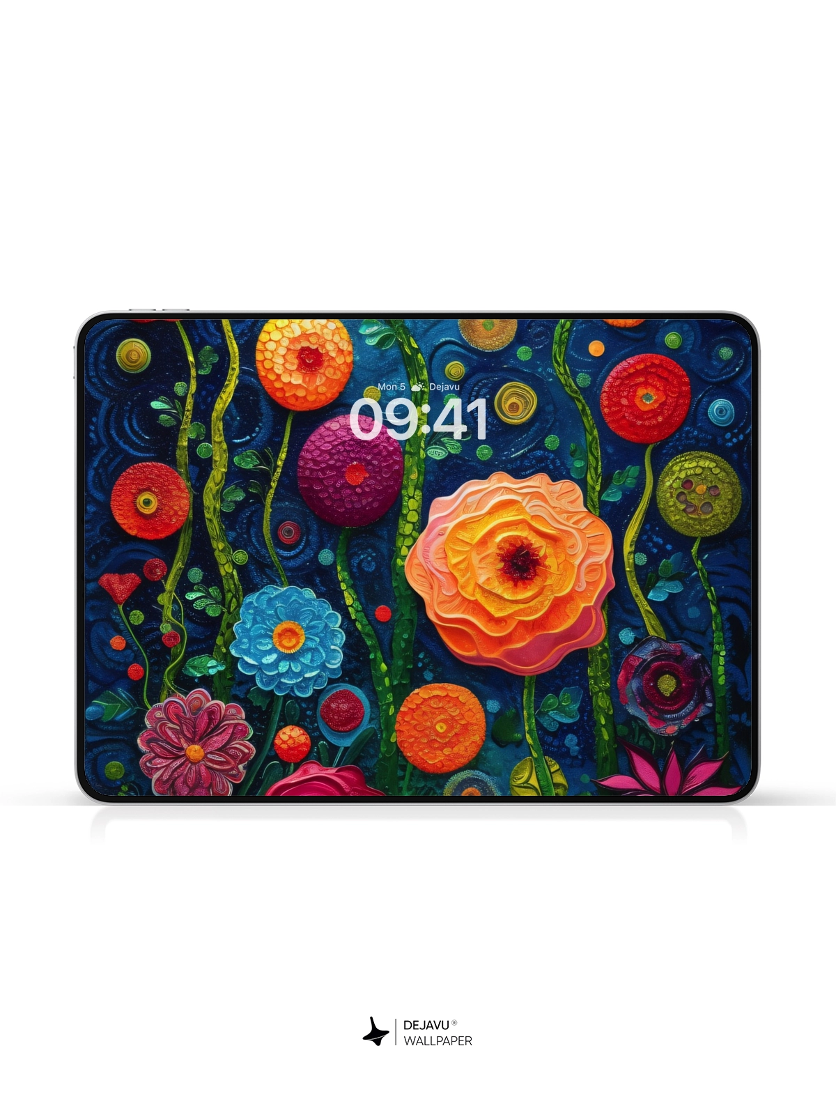 8K Abstract Floral Garden: Aesthetic and Vibrant Wallpaper
