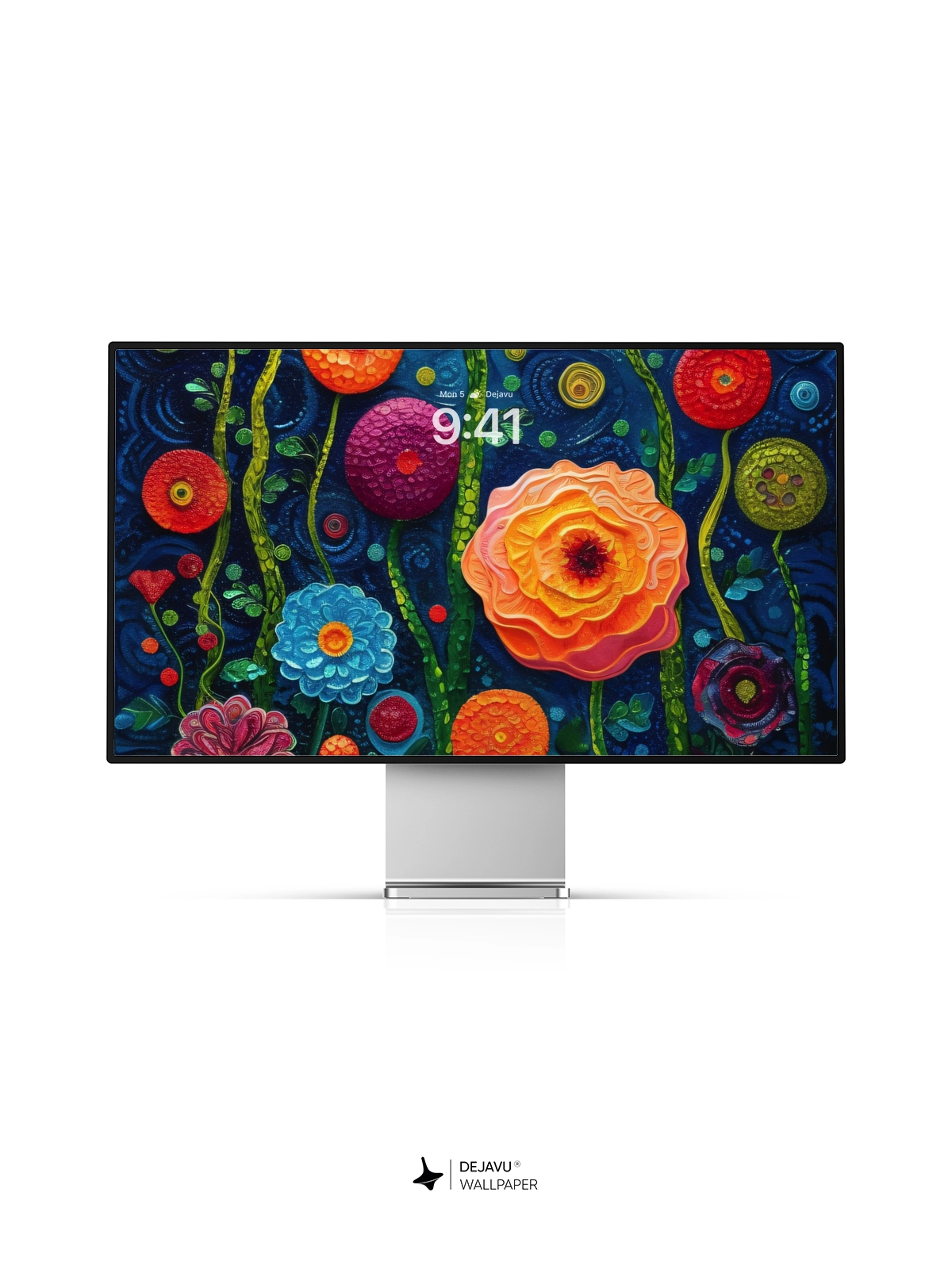 8K Abstract Floral Garden: Aesthetic and Vibrant Wallpaper