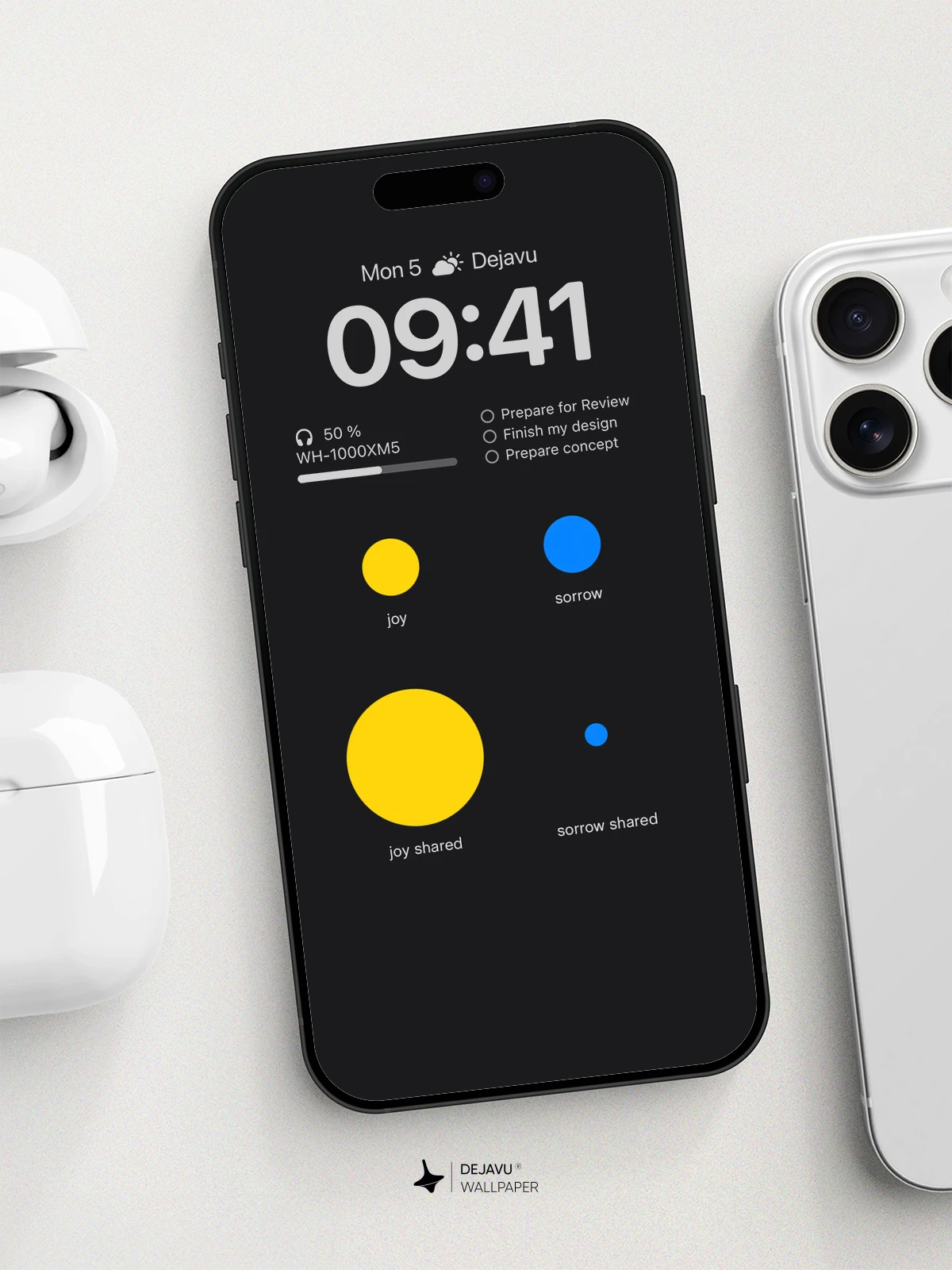 Minimalist Abstract Joy & Sorrow 8K Wallpaper