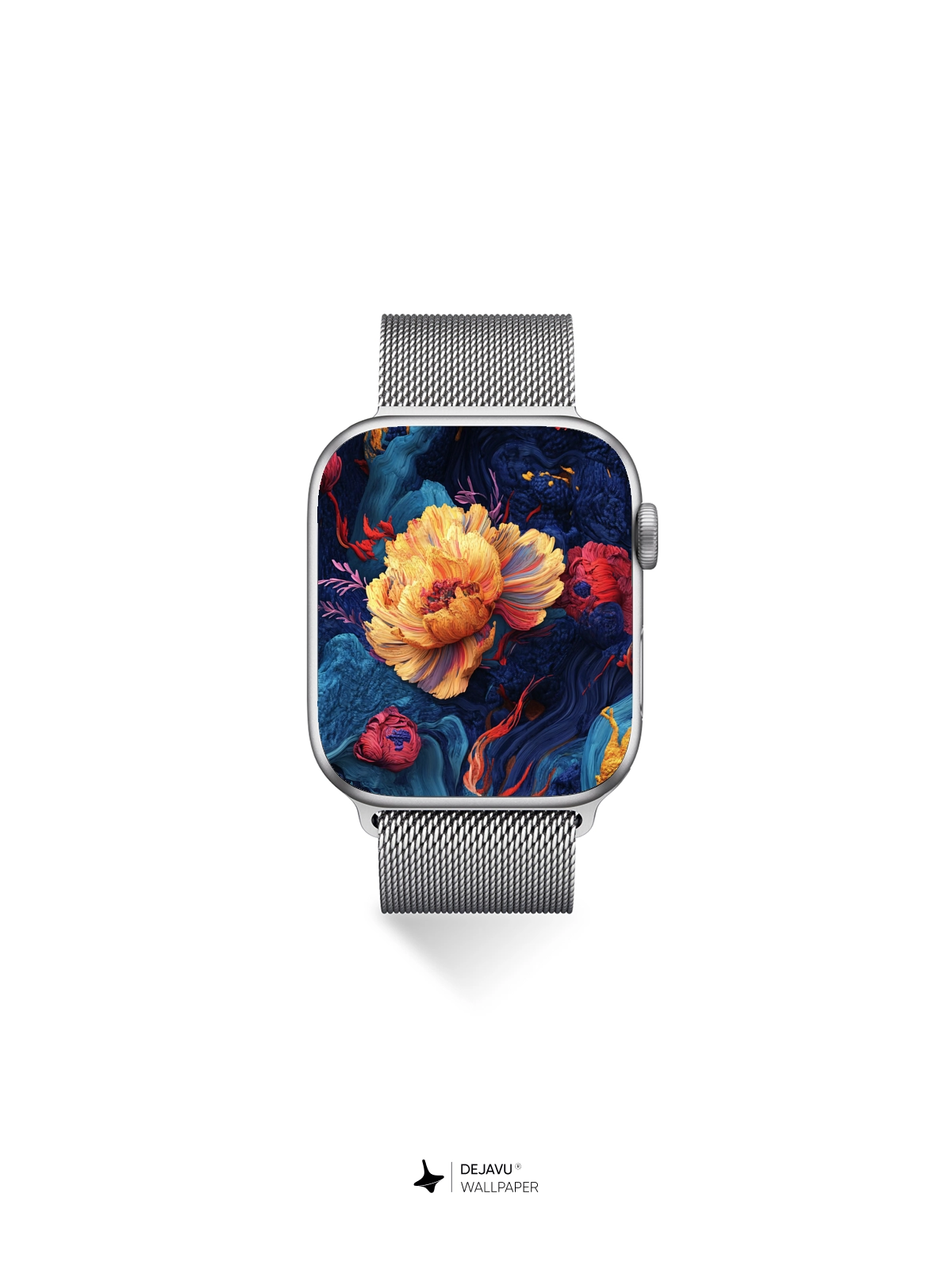 8K Abstract Floral Painting Wallpaper