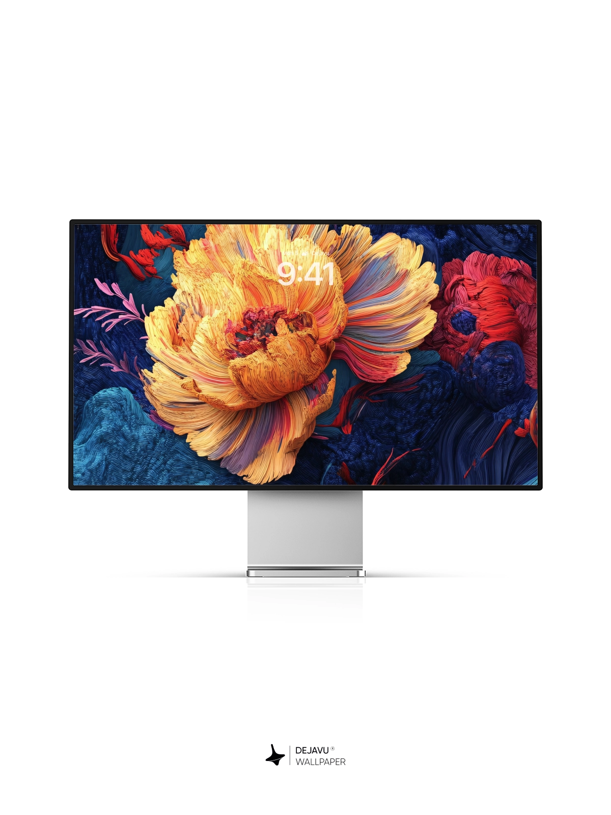 8K Abstract Floral Painting Wallpaper