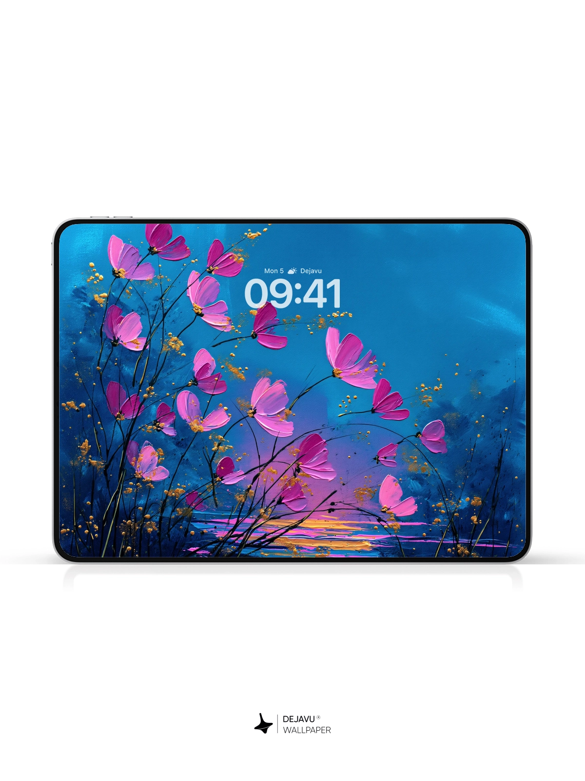 8K Abstract Floral Painting Wallpaper