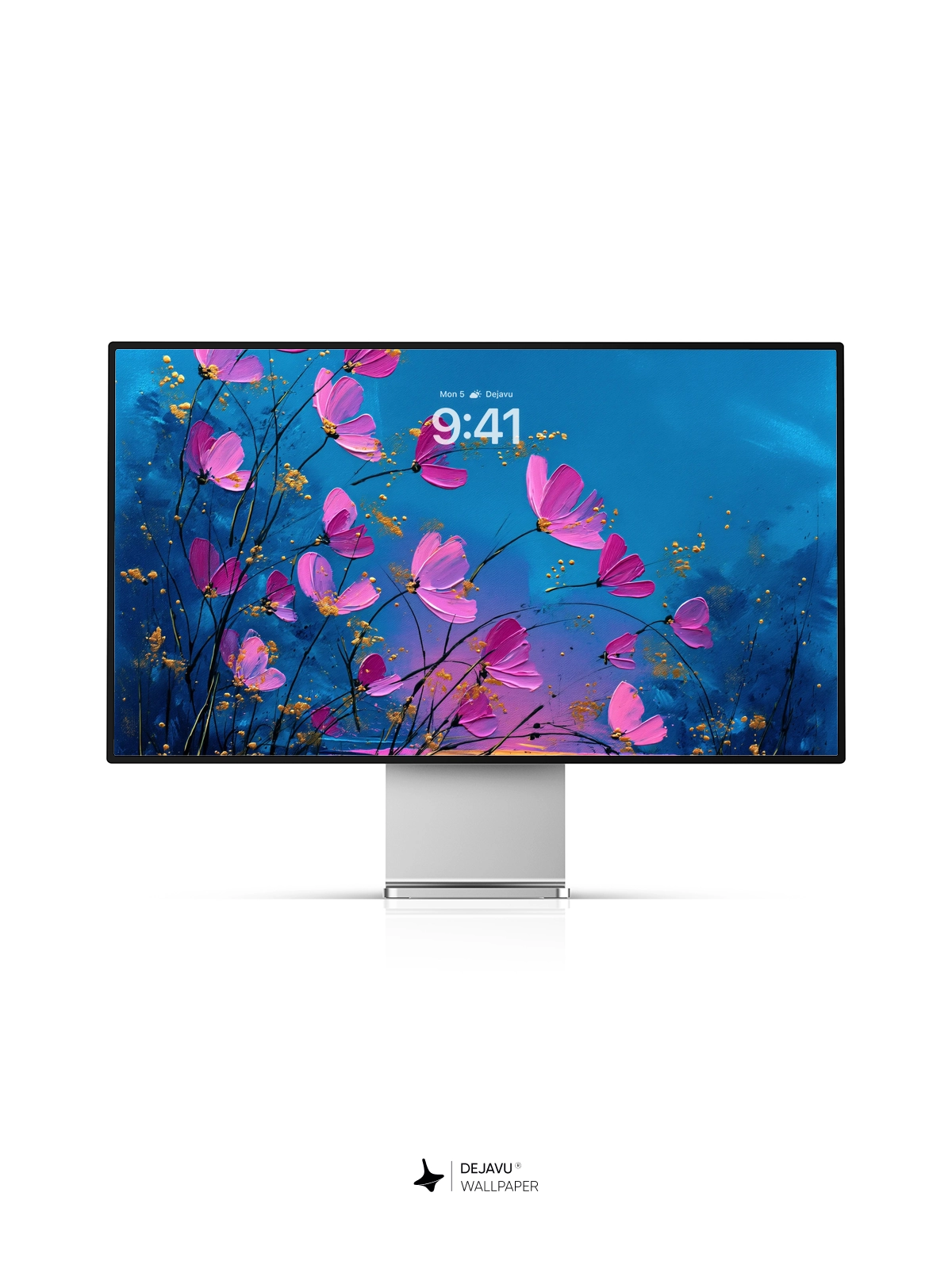 8K Abstract Floral Painting Wallpaper