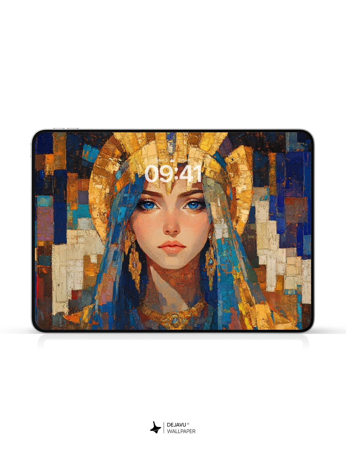 8K Abstract Egyptian Queen Painting Wallpaper