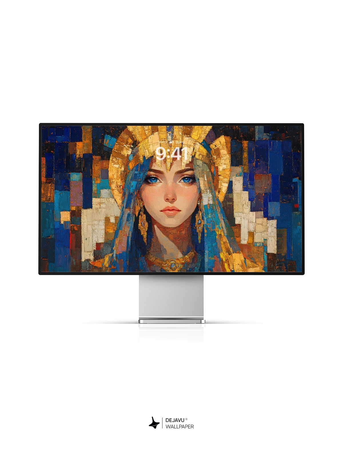 8K Abstract Egyptian Queen Painting Wallpaper