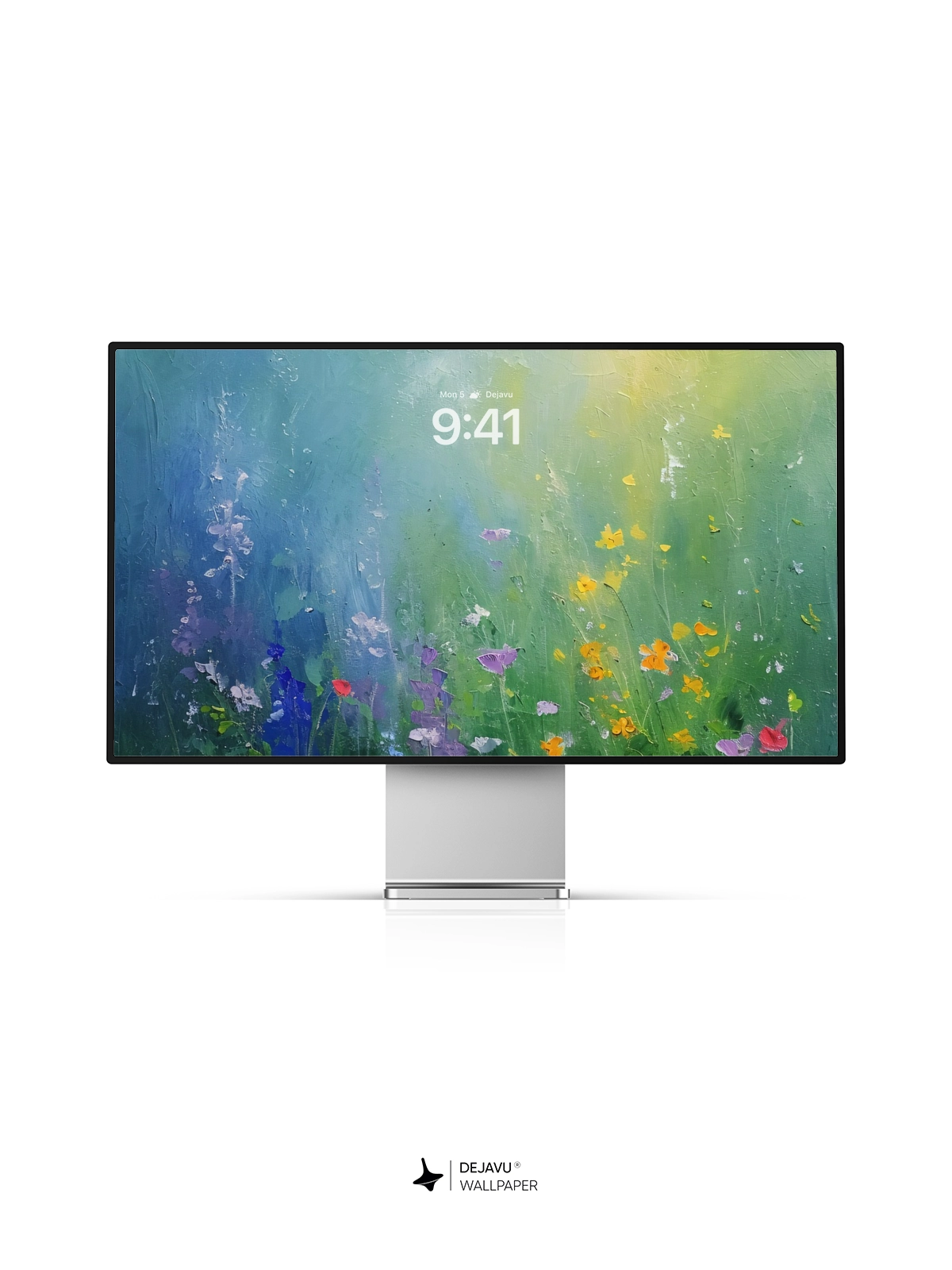 8K Abstract Floral Painting Wallpaper