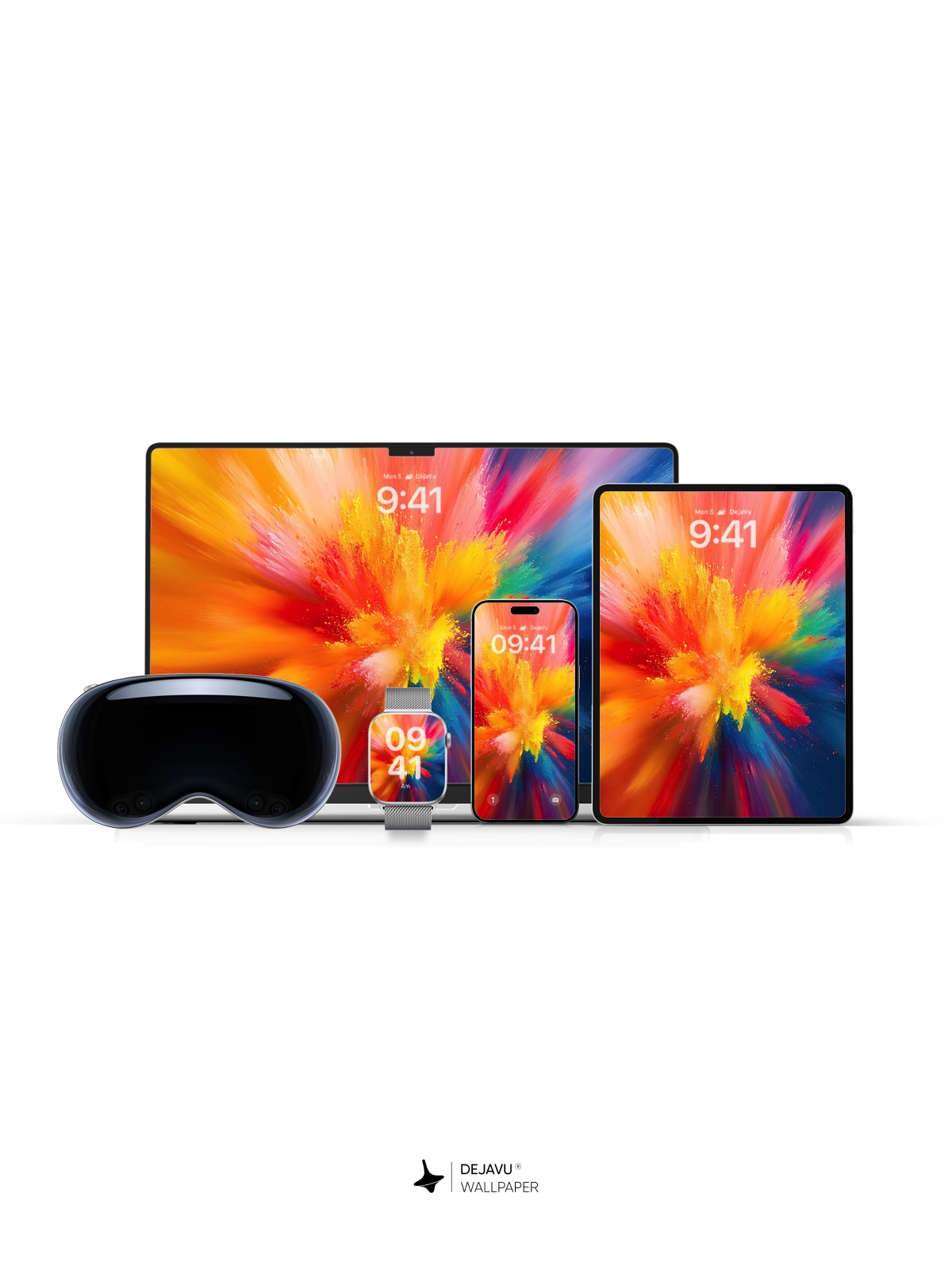8K Abstract Explosion of Colors Wallpaper