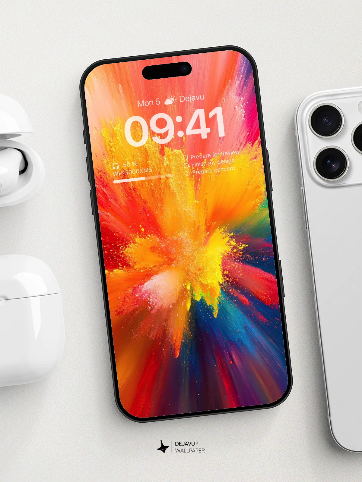 8K Abstract Explosion of Colors Wallpaper