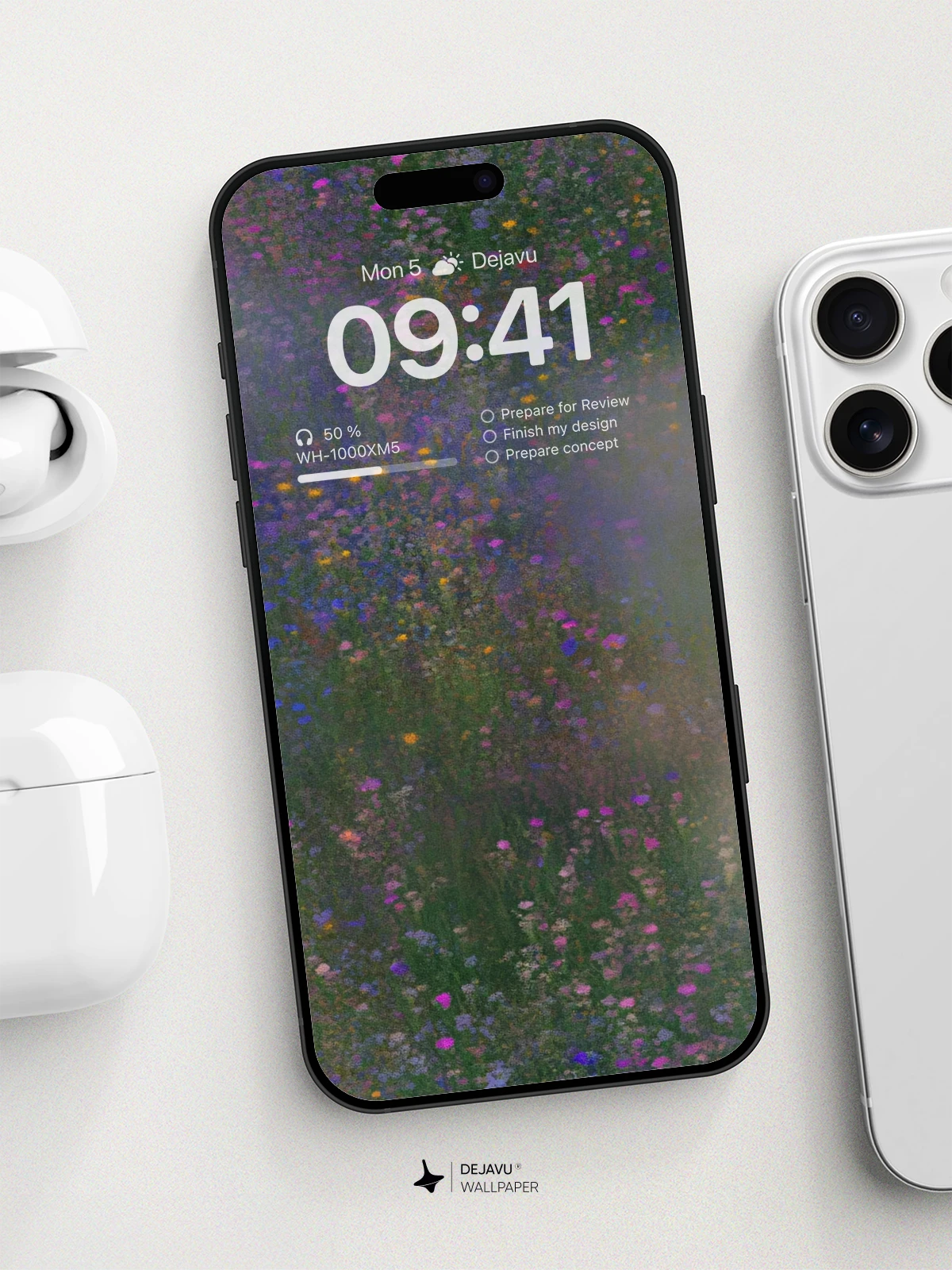 8K Abstract Floral Minimalist Wallpaper
