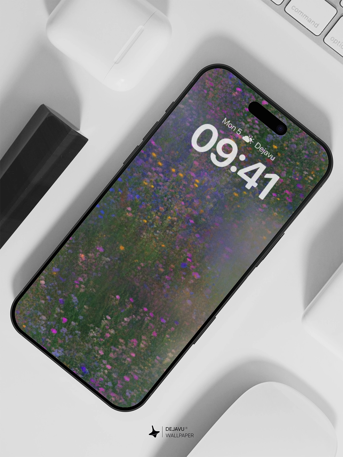 8K Abstract Floral Minimalist Wallpaper