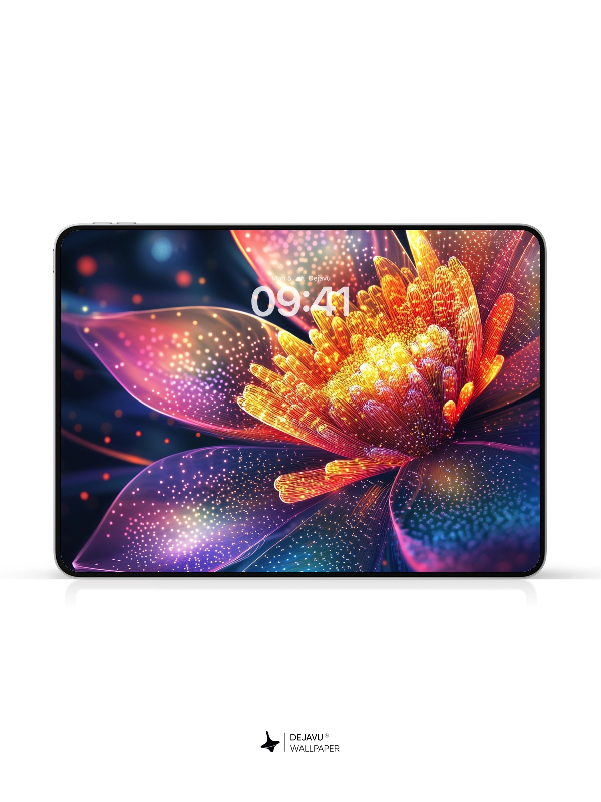 8K Abstract Floral Wallpaper: Vibrant, Glowing Petals