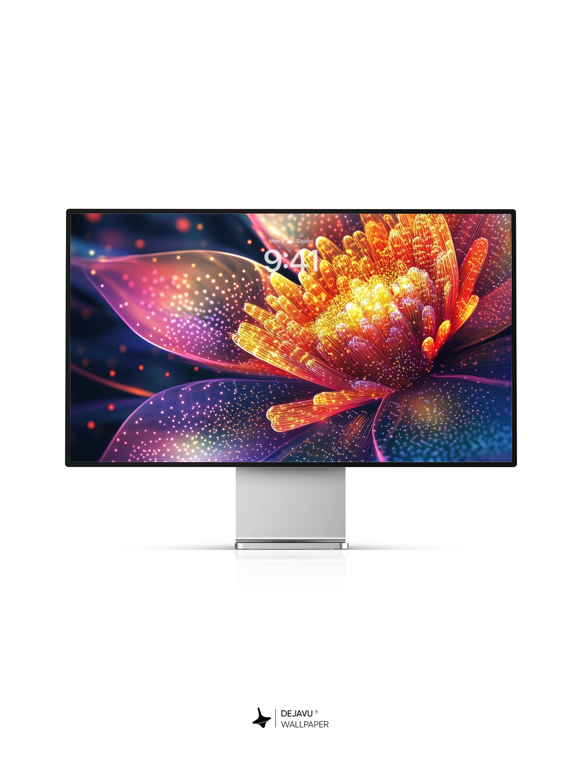 8K Abstract Floral Wallpaper: Vibrant, Glowing Petals