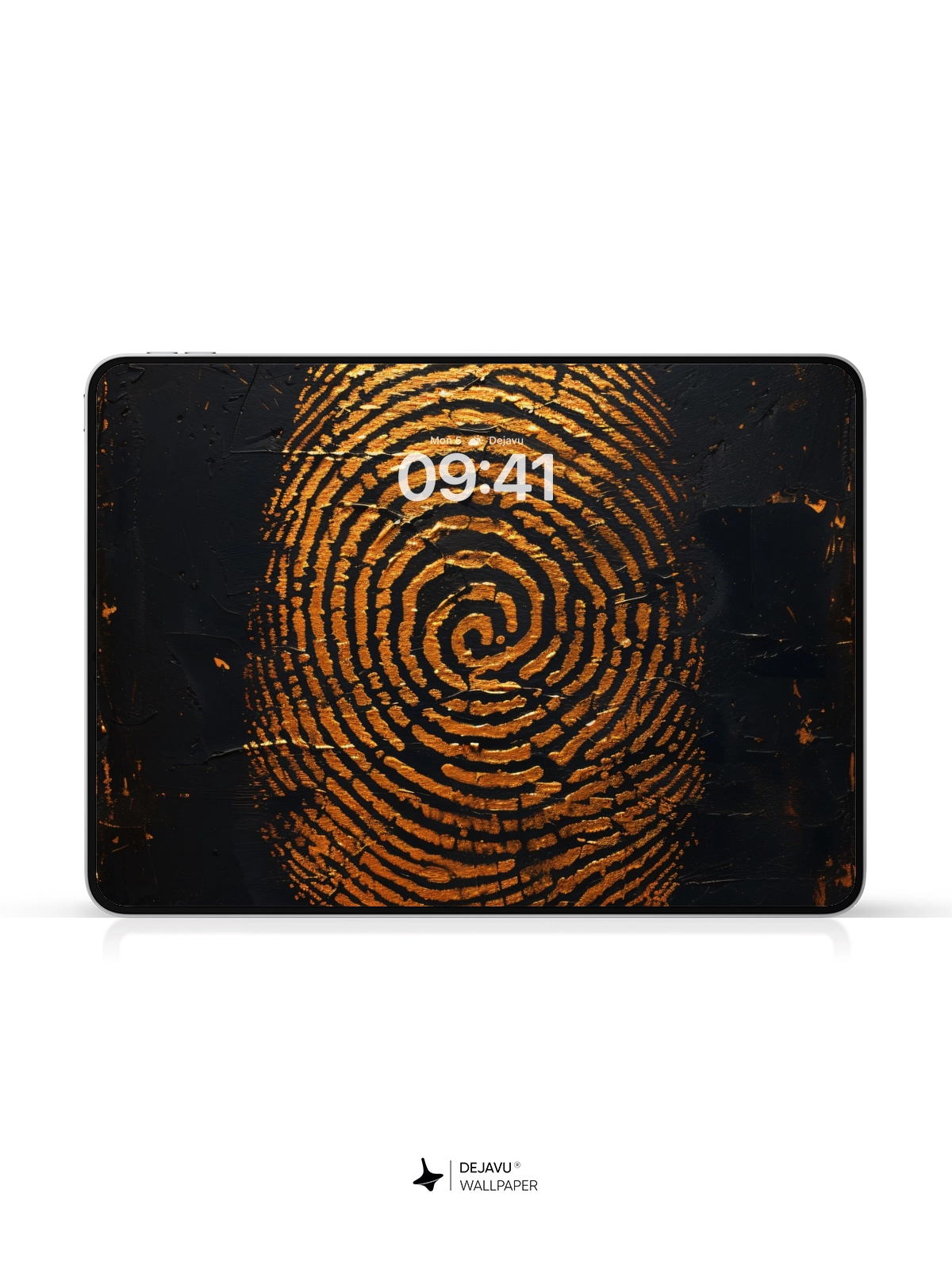 8K Abstract Fingerprint Art: Minimal Tech Wallpaper