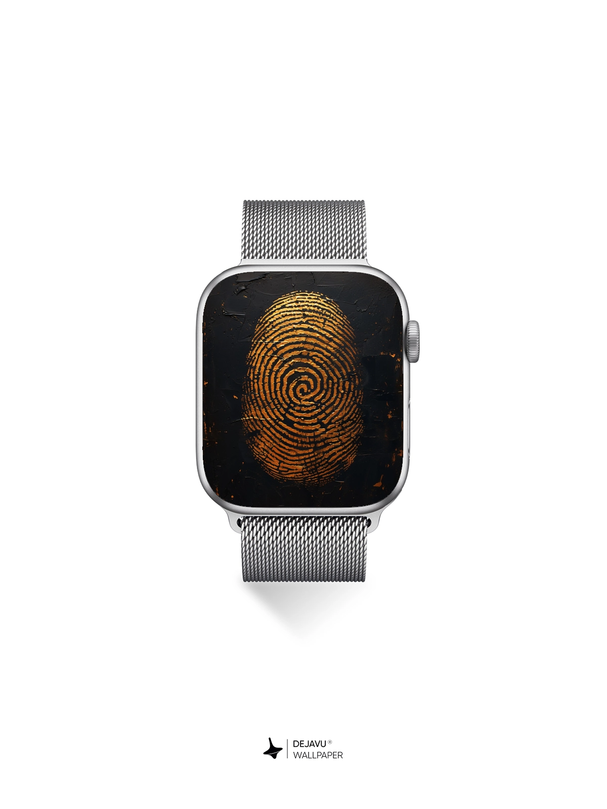 8K Abstract Fingerprint Art: Minimal Tech Wallpaper