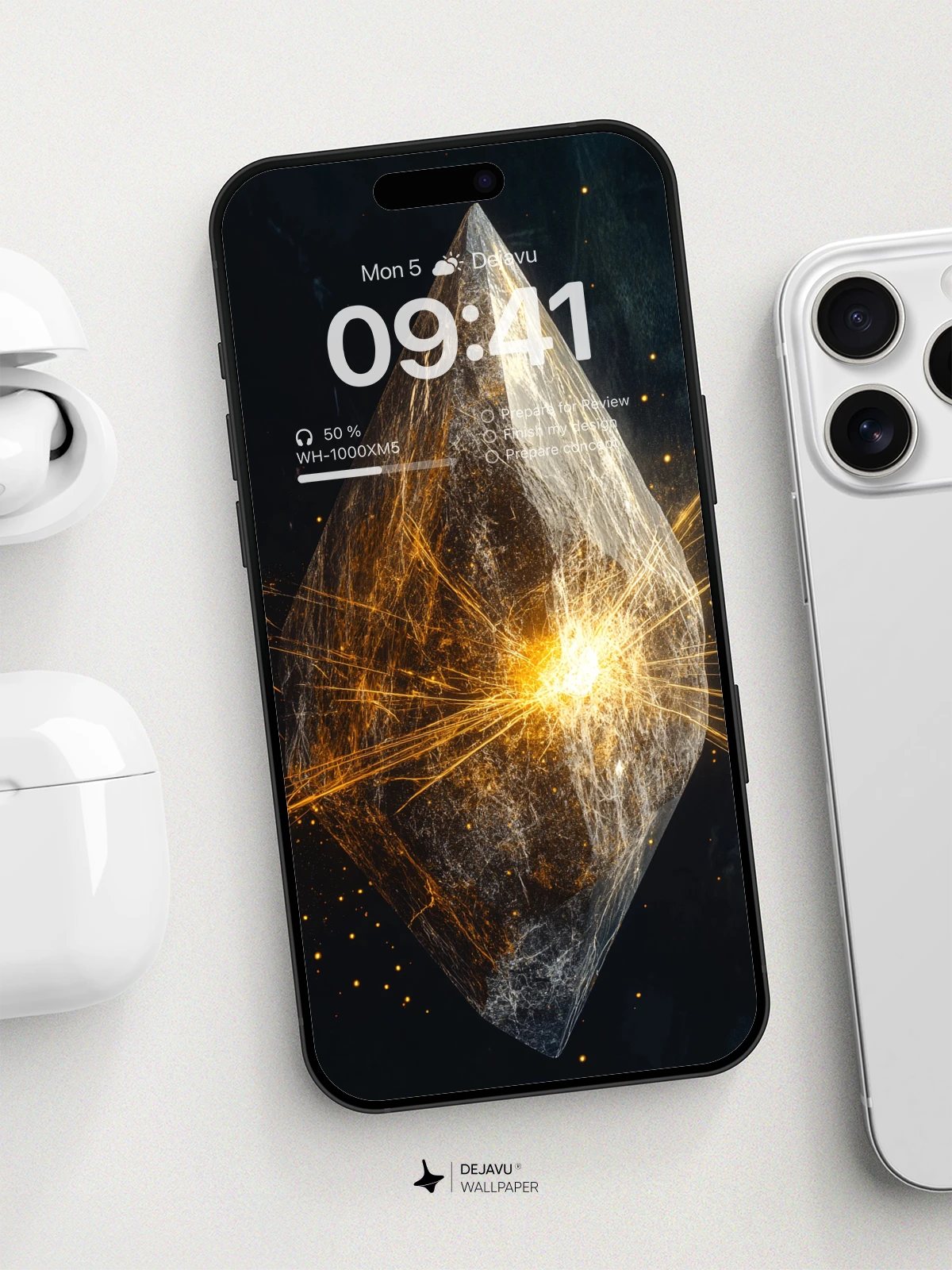 8K Abstract Crystal Tech Wallpaper