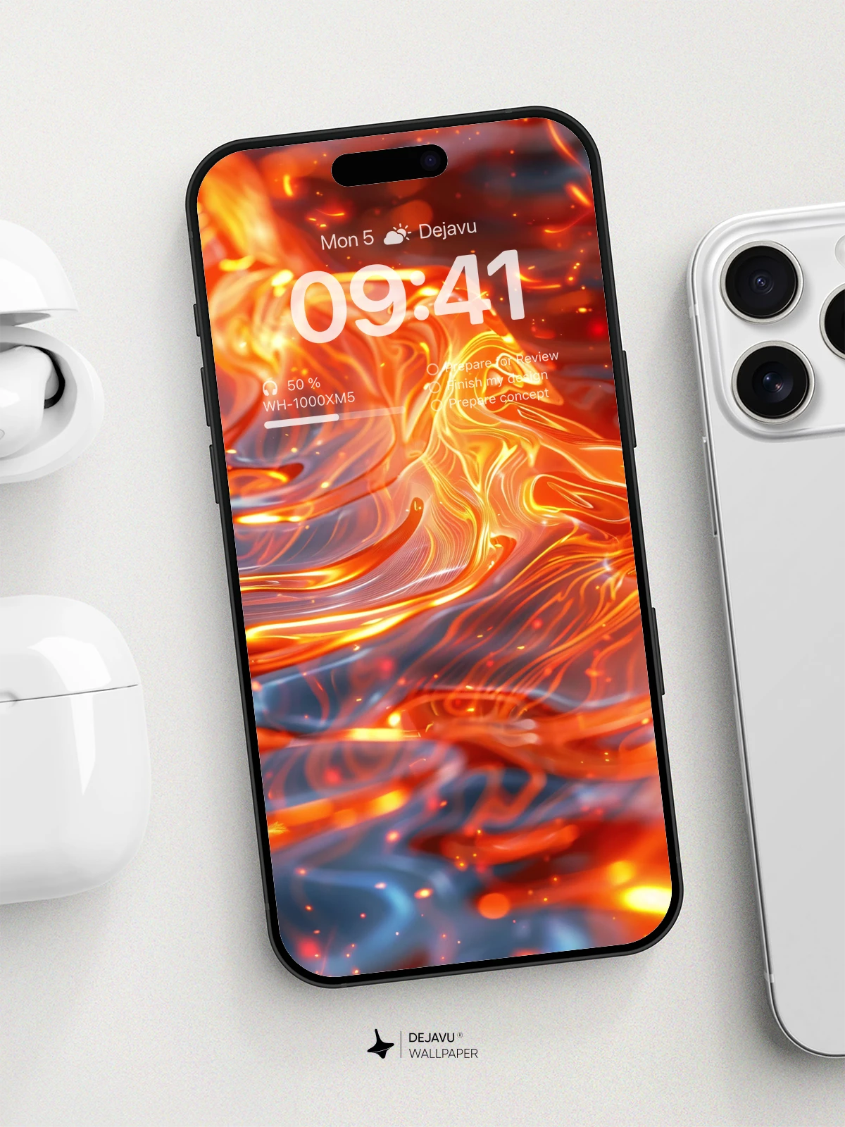 8K Abstract Flame Wallpaper: Minimal Aesthetic & Tech-Inspired Design