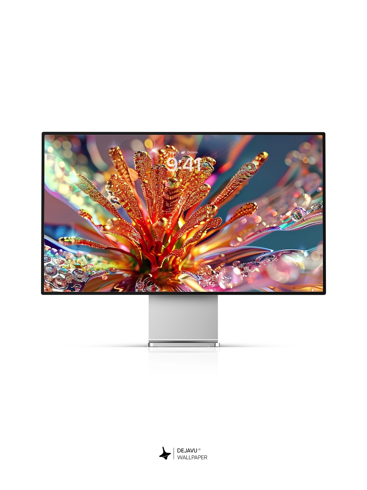 8K Abstract Floral Tech Wallpaper