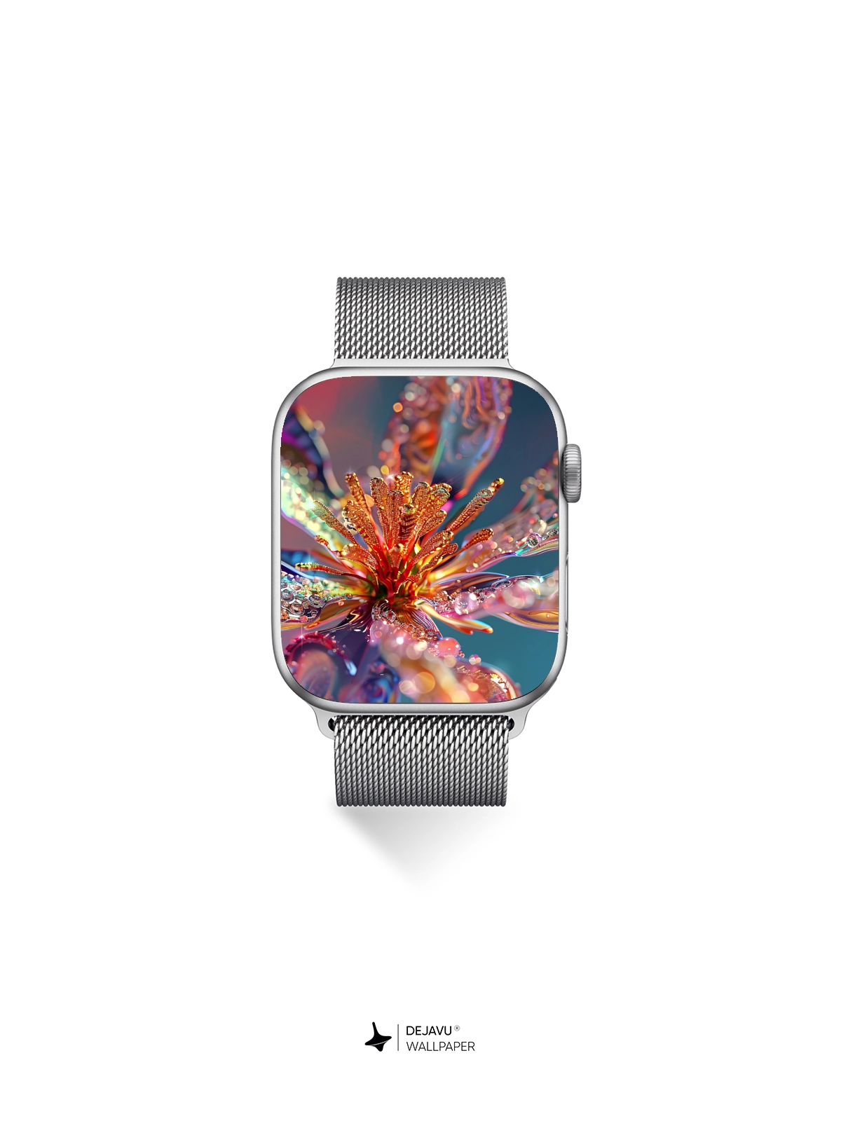 8K Abstract Floral Tech Wallpaper