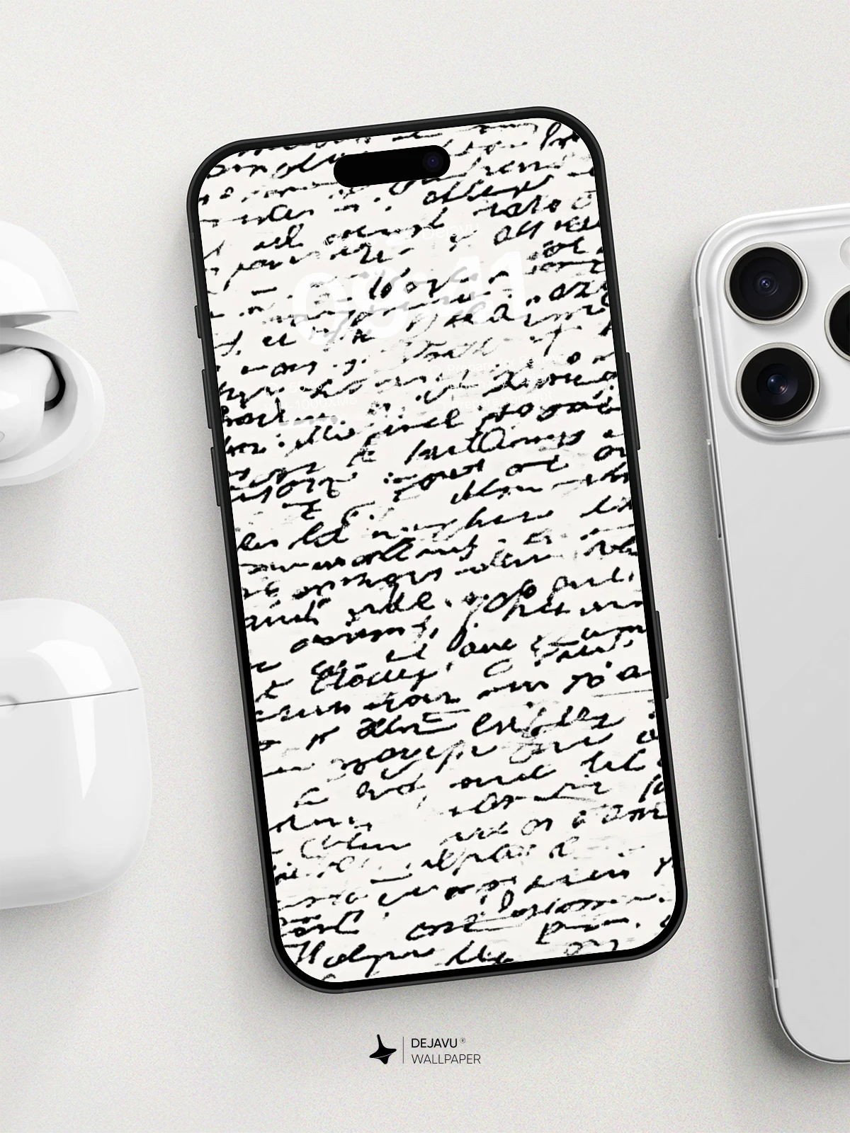 Abstract Handwritten Notes Minimalist Wallpaper - Dejavu Wallpaper
