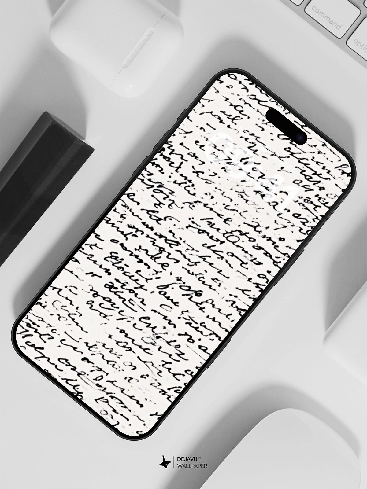 Abstract Handwritten Notes Minimalist Wallpaper - Dejavu Wallpaper