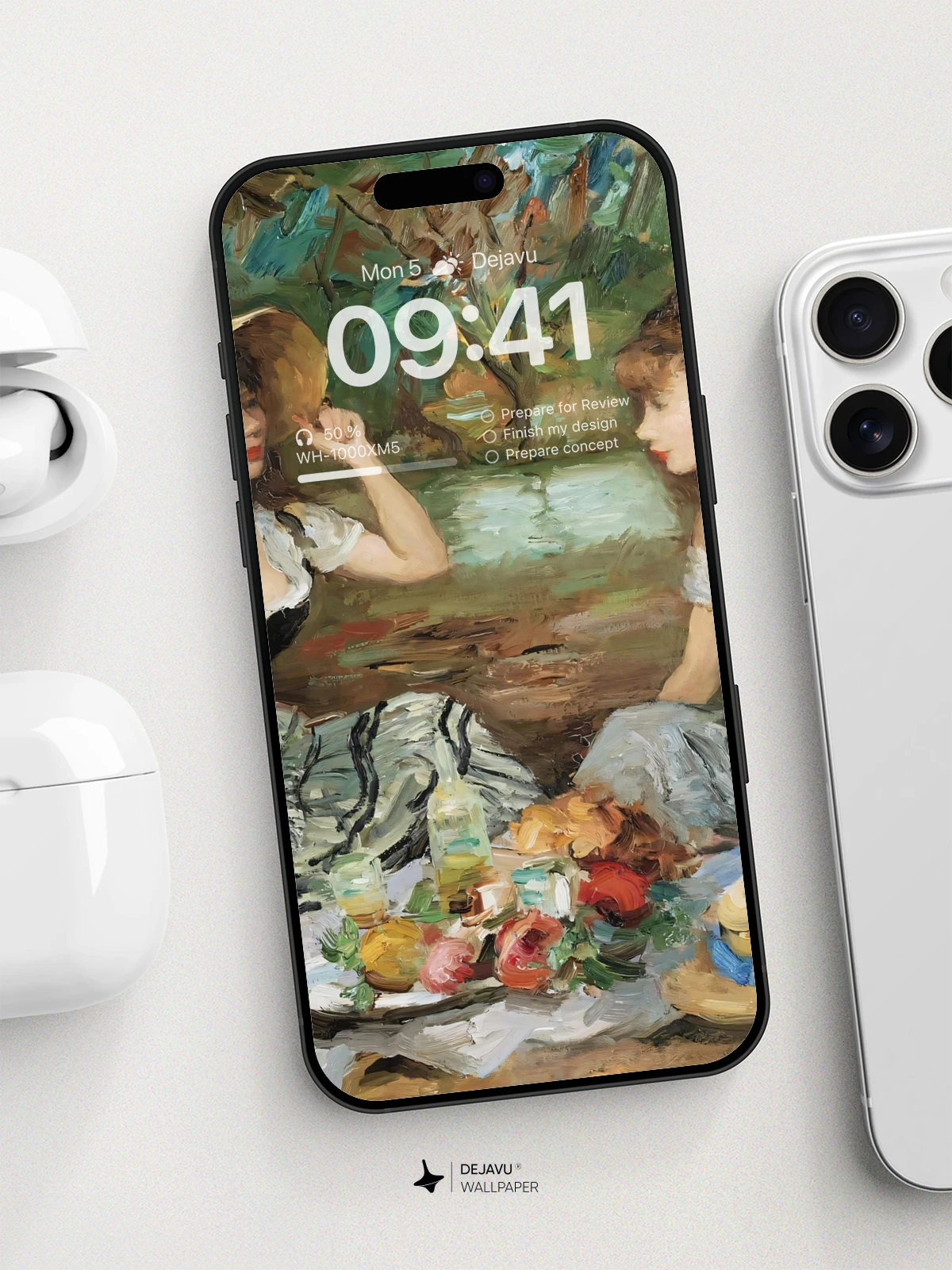 8K Aesthetic Painting of a Picnic by the River