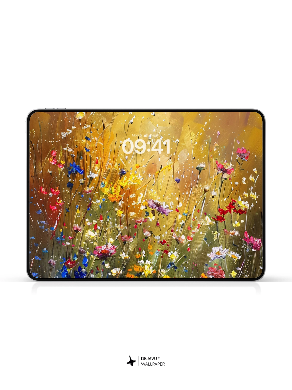 8K Abstract Floral Painting Wallpaper