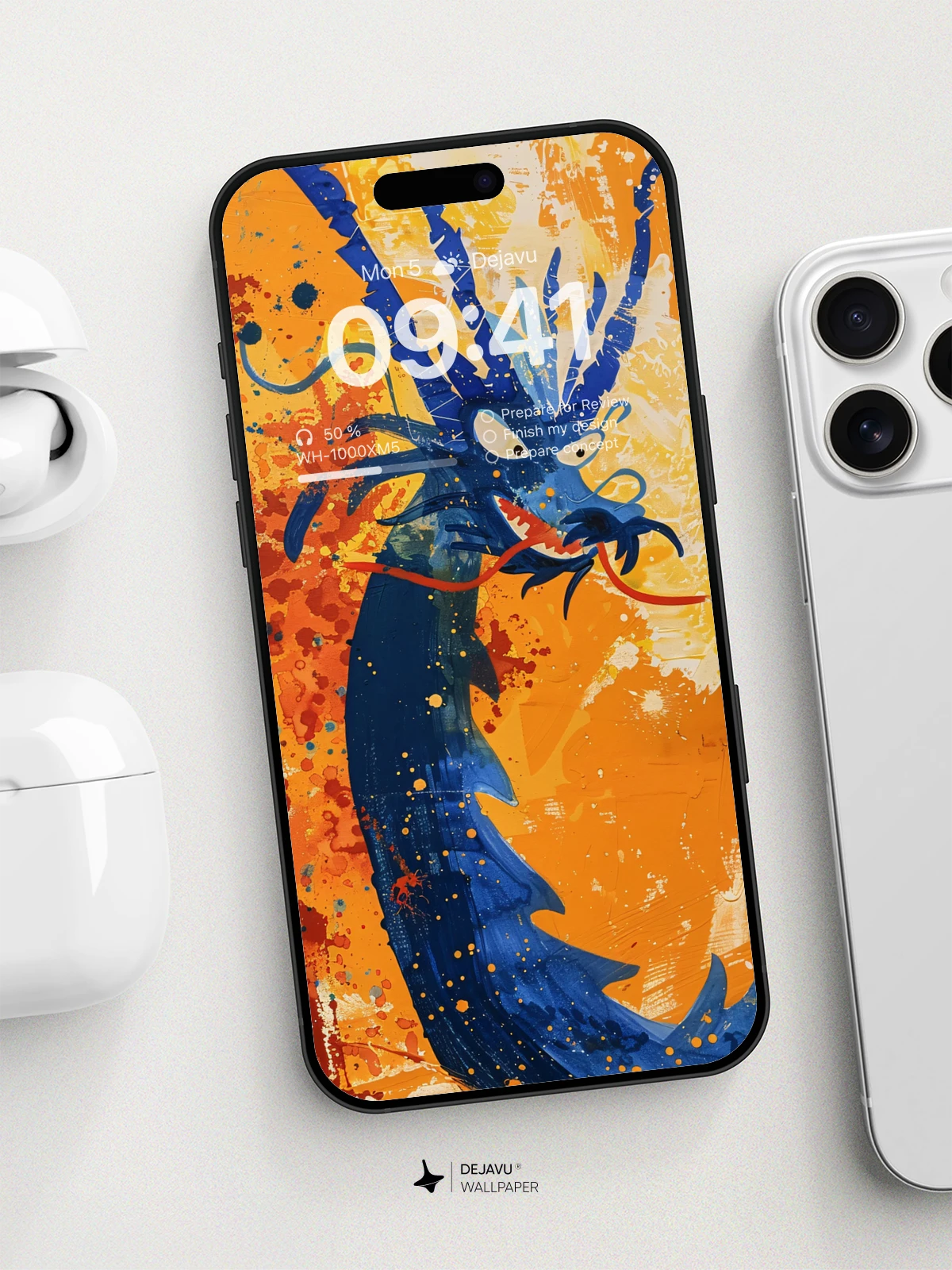 8K Abstract Dragon Painting: Vibrant and Dynamic Wallpaper