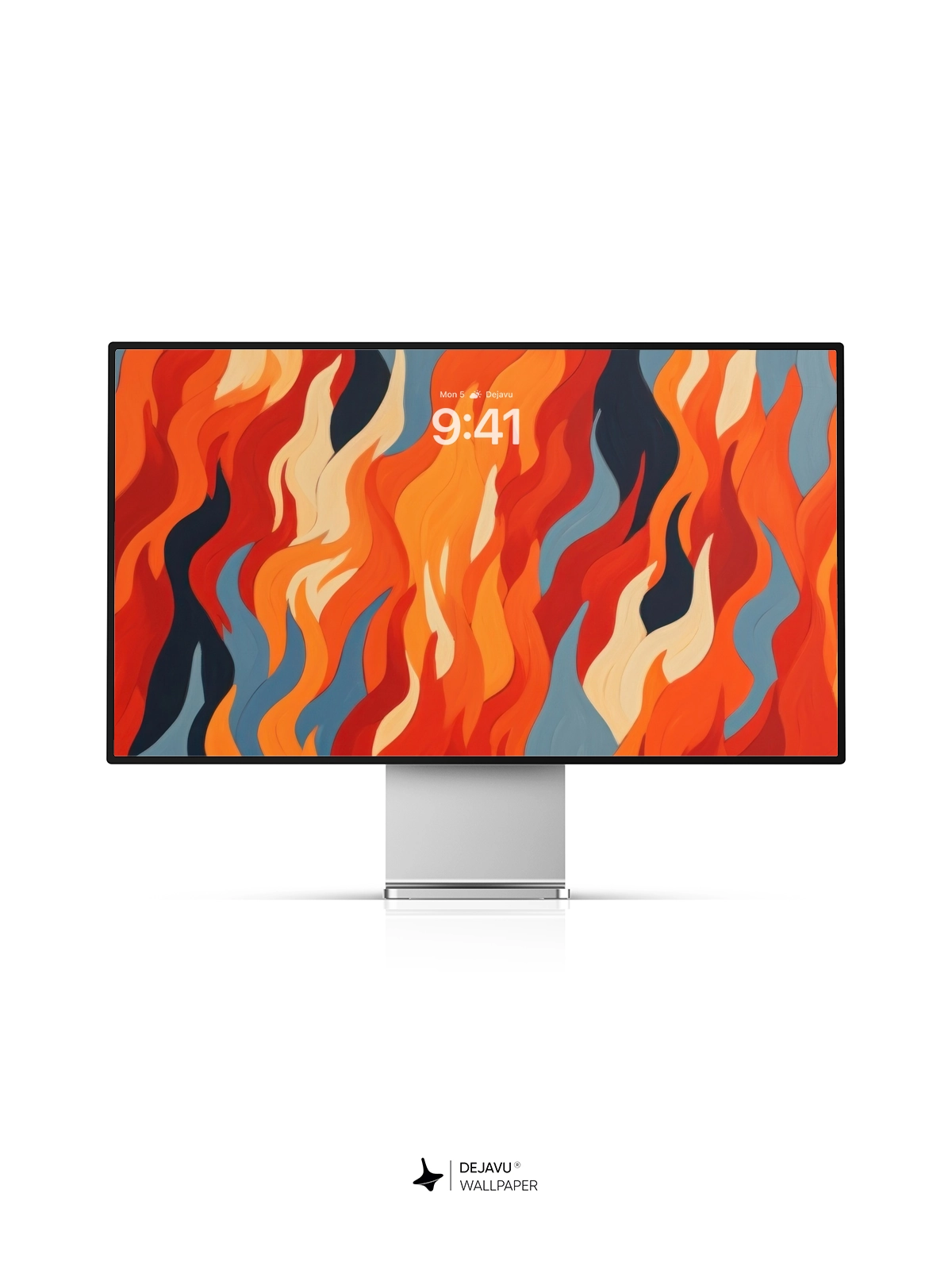 8K Abstract Flame Minimalist Wallpaper