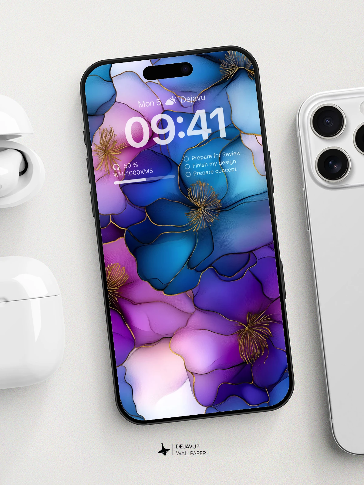 8K Abstract Floral Minimal Aesthetic Wallpaper