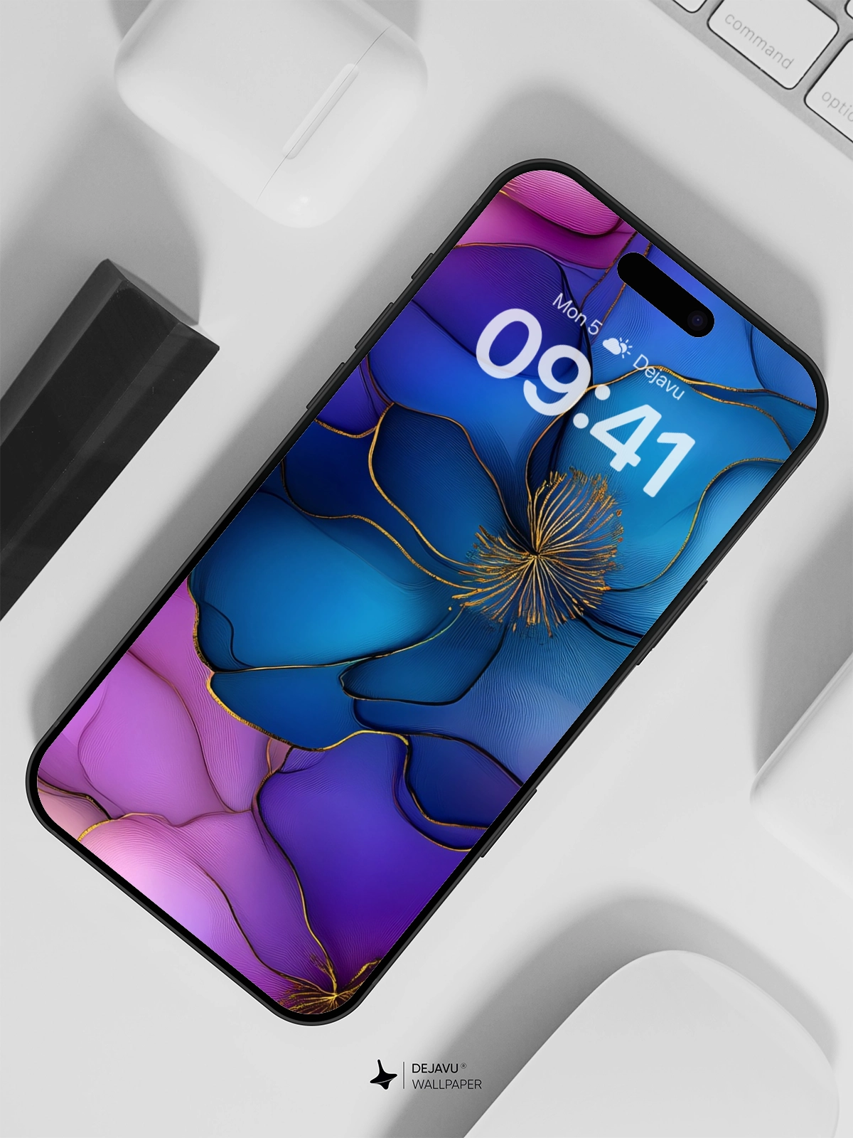 8K Abstract Floral Minimal Aesthetic Wallpaper
