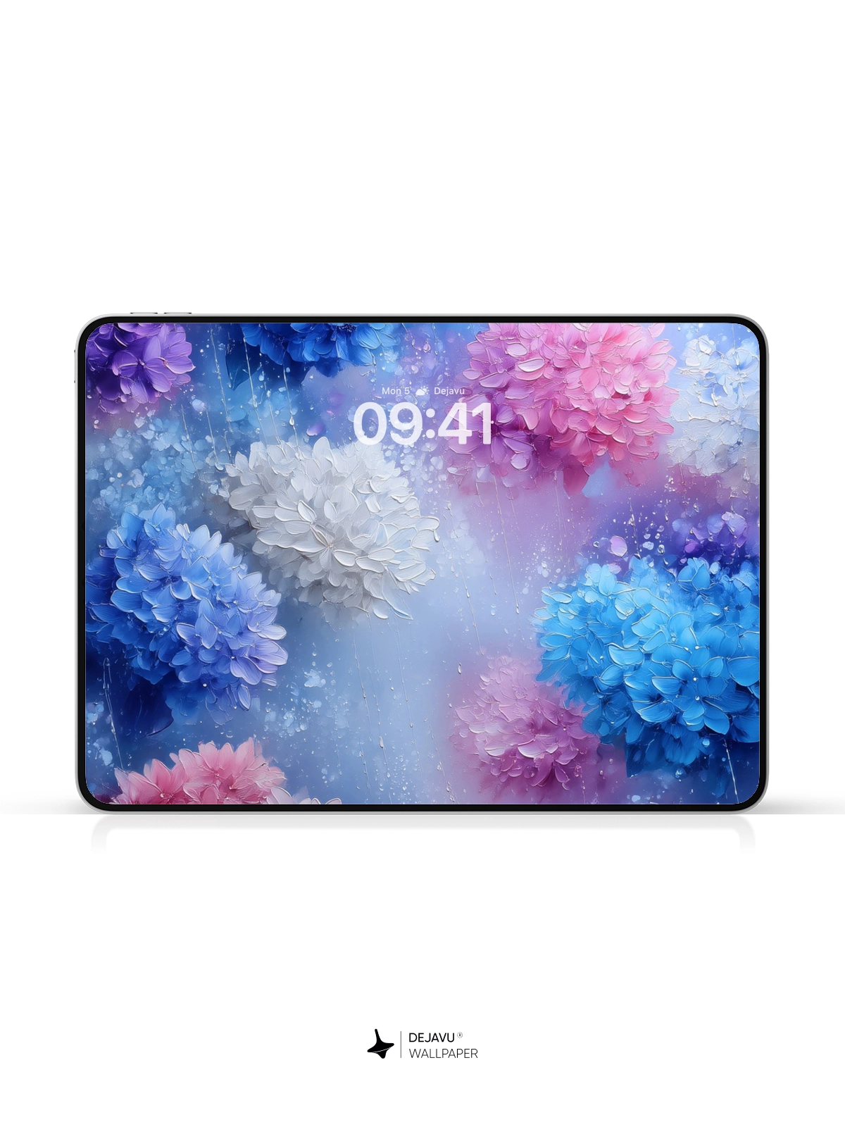 8K Abstract Floral Painting Wallpaper