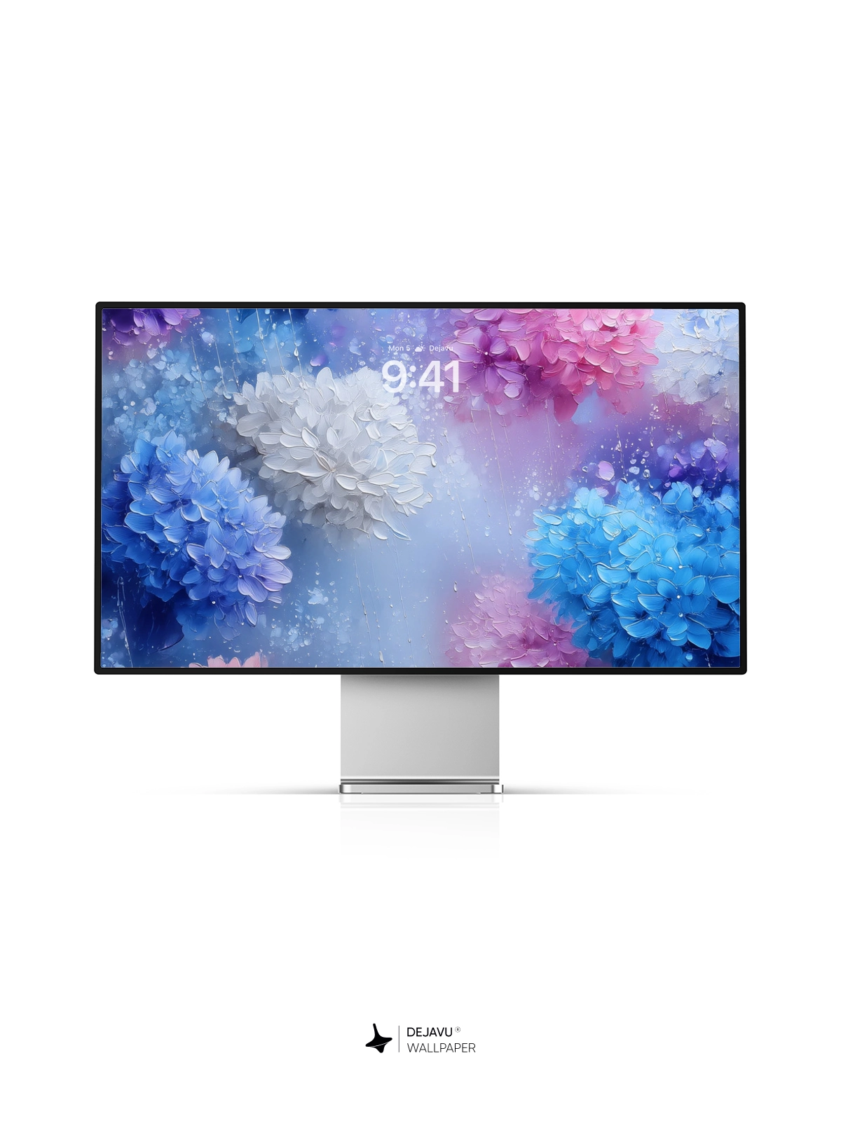 8K Abstract Floral Painting Wallpaper