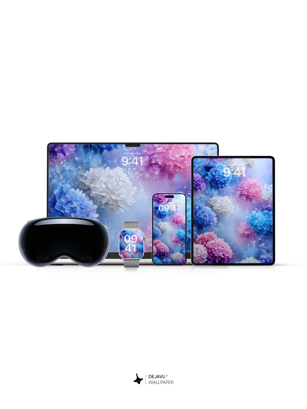 8K Abstract Floral Painting Wallpaper