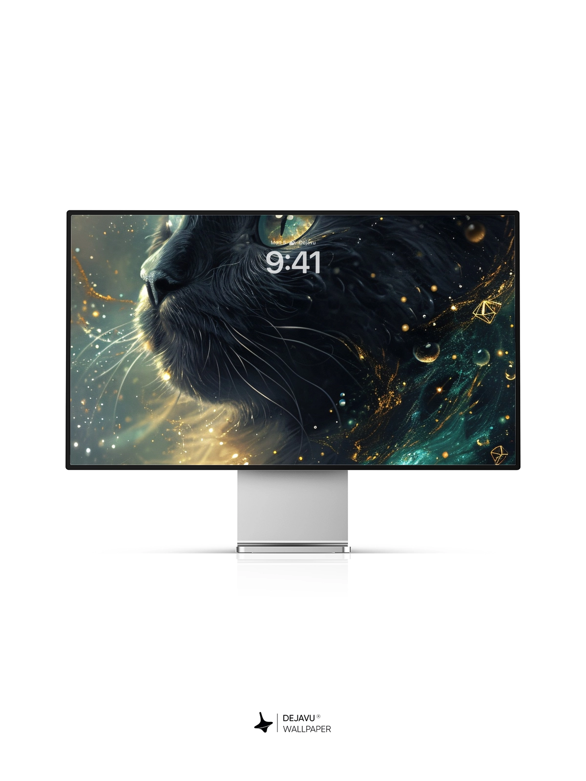 8K Abstract Fantasy Cat Wallpaper