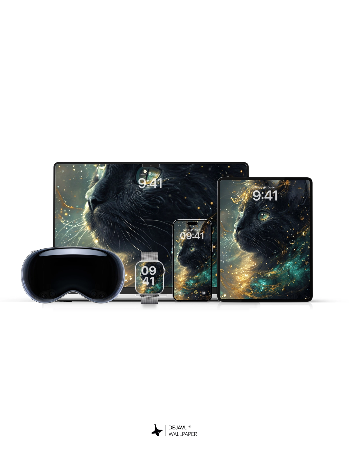 8K Abstract Fantasy Cat Wallpaper