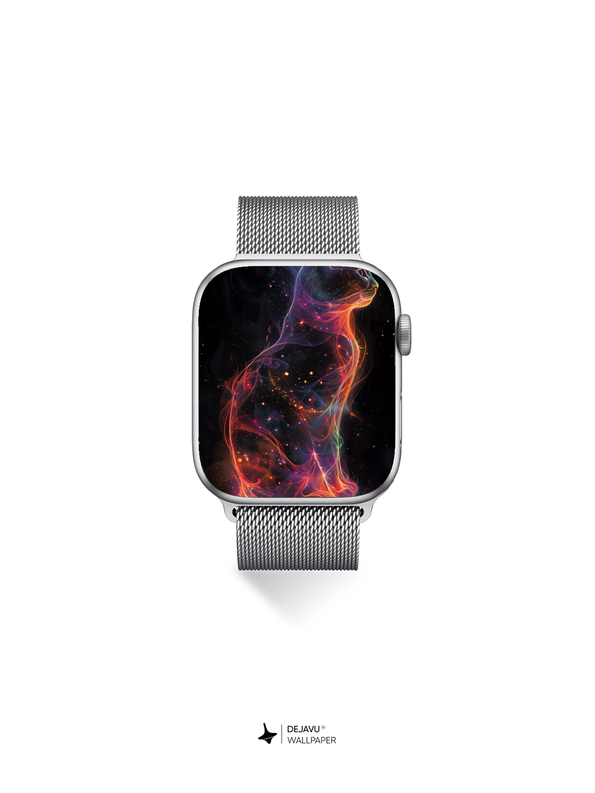 8K Abstract Cosmic Cat Wallpaper