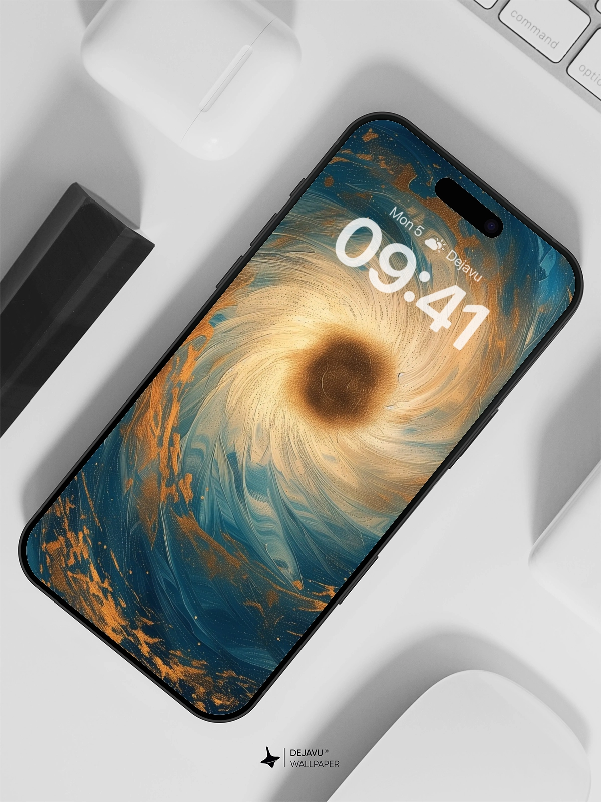 8K Abstract Cosmic Vortex Wallpaper