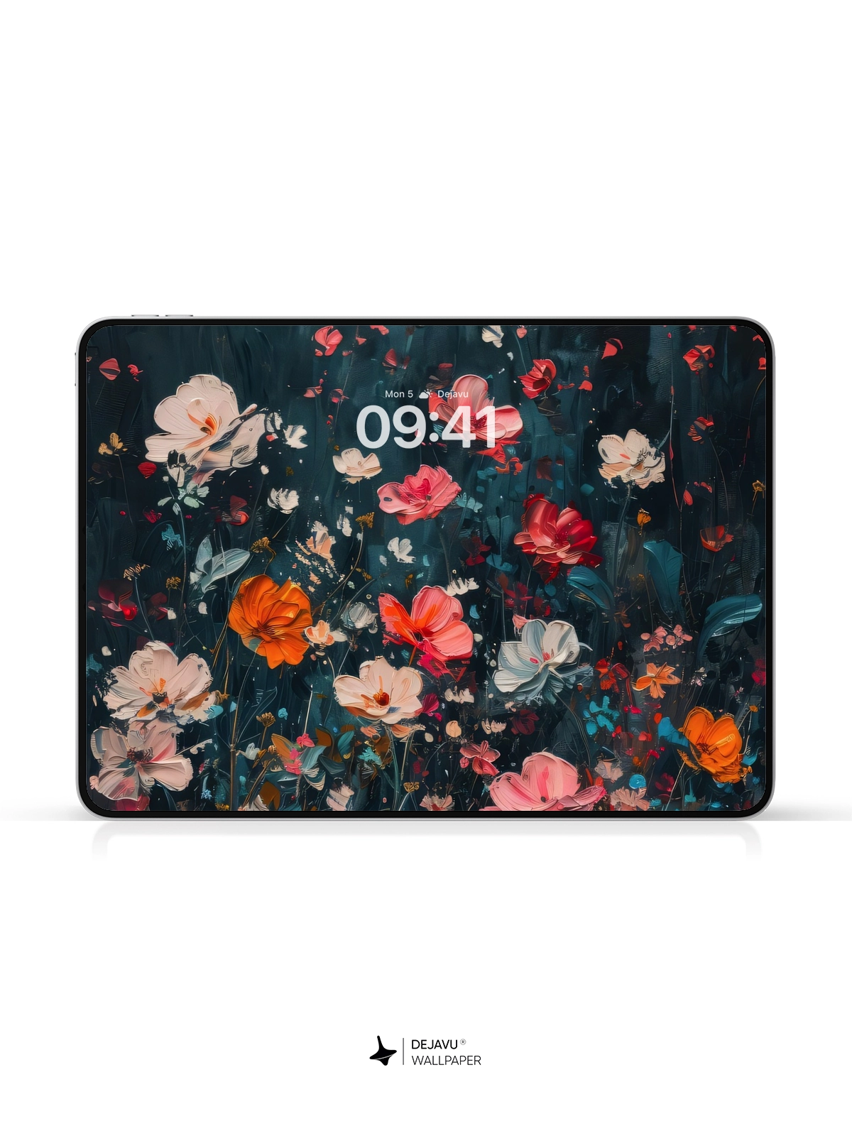 8K Abstract Floral Painting Wallpaper