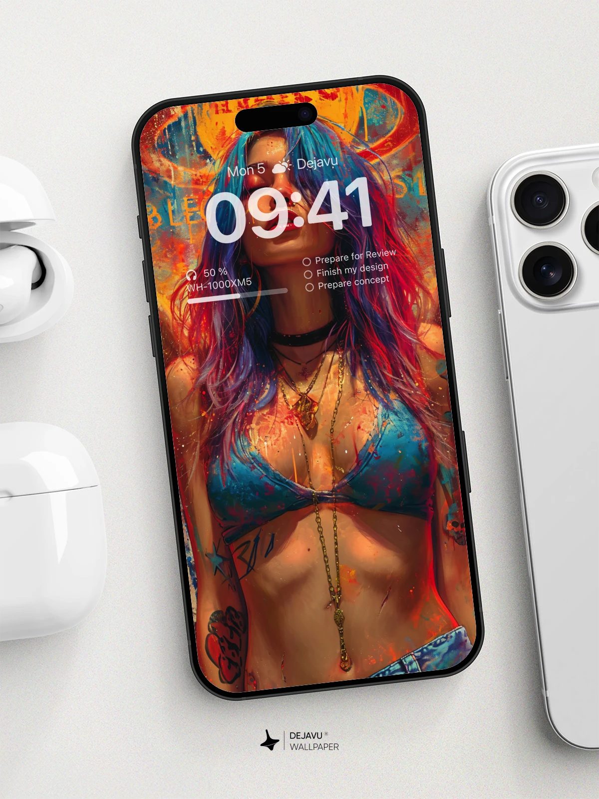 8K Aesthetic Painting Wallpaper: Colorful and Edgy Art for iPhone & Android