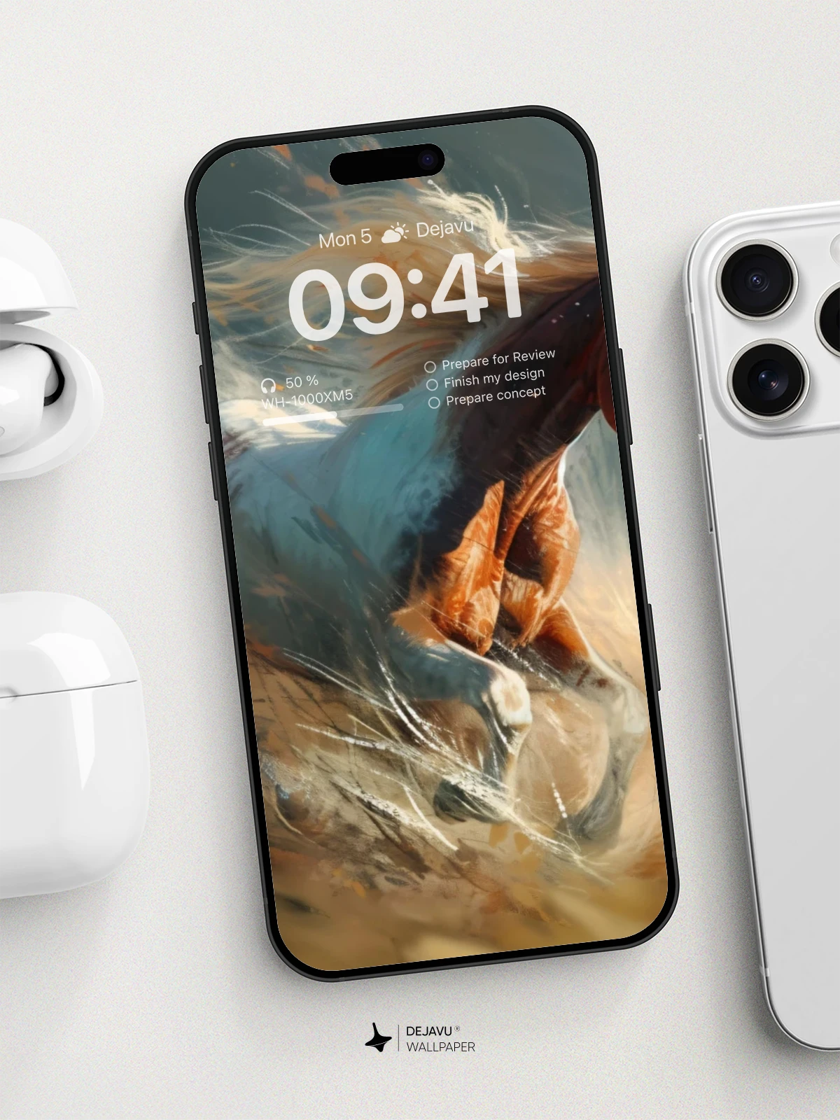 8K Aesthetic Painting of a Majestic Horse in the Wild