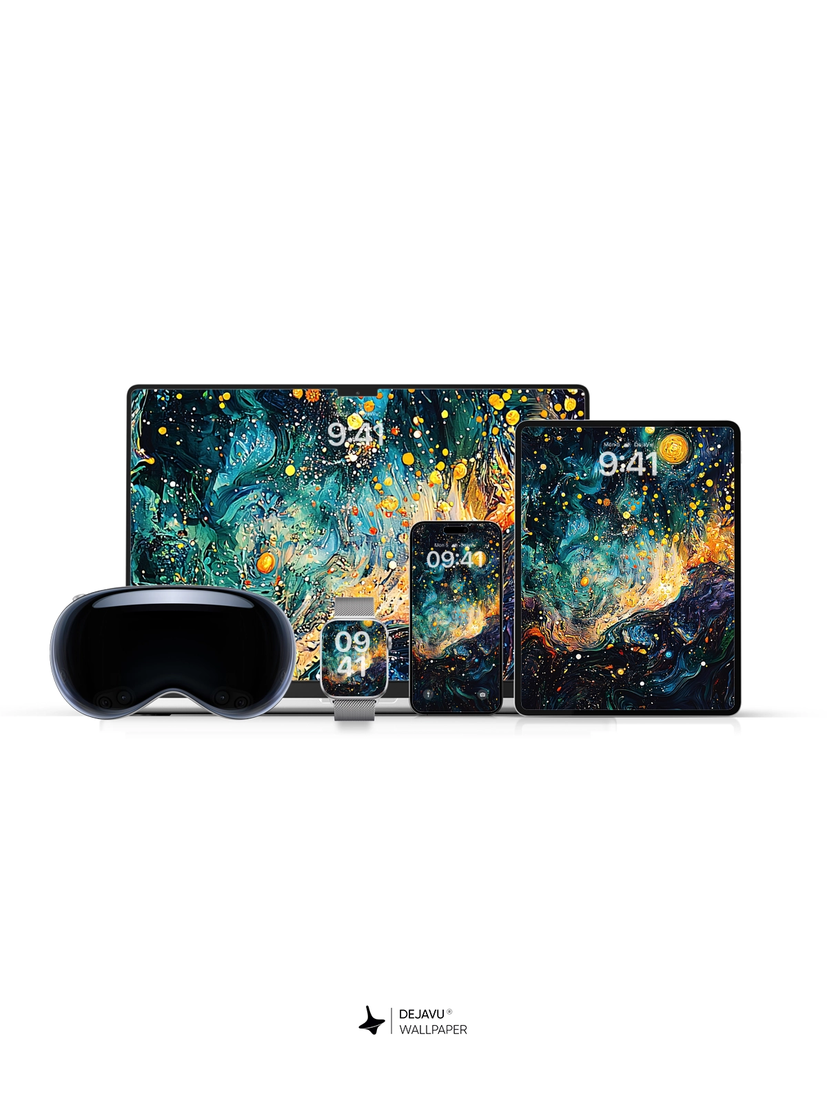 8K Abstract Cosmic Painting Wallpaper