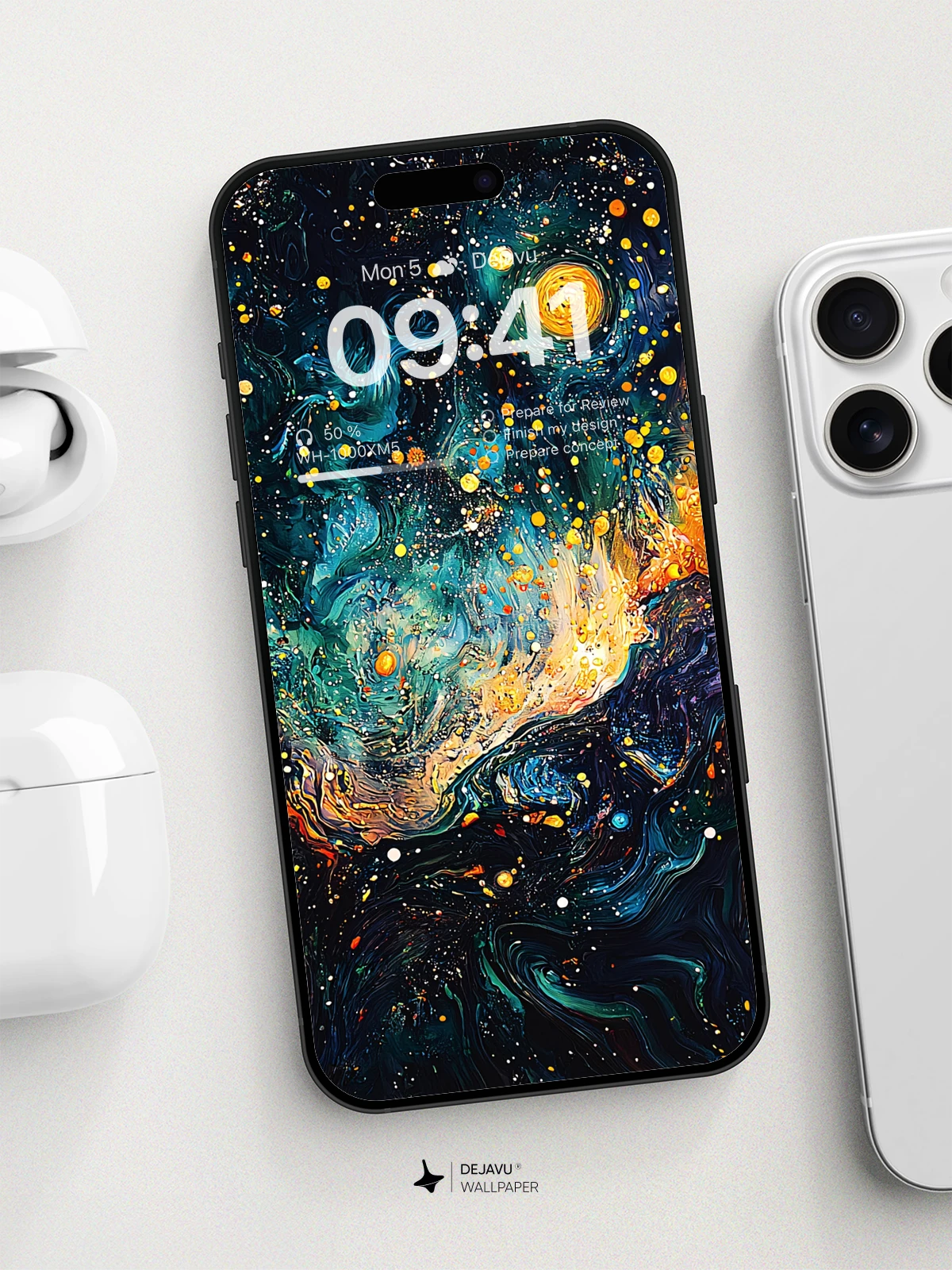 8K Abstract Cosmic Painting Wallpaper